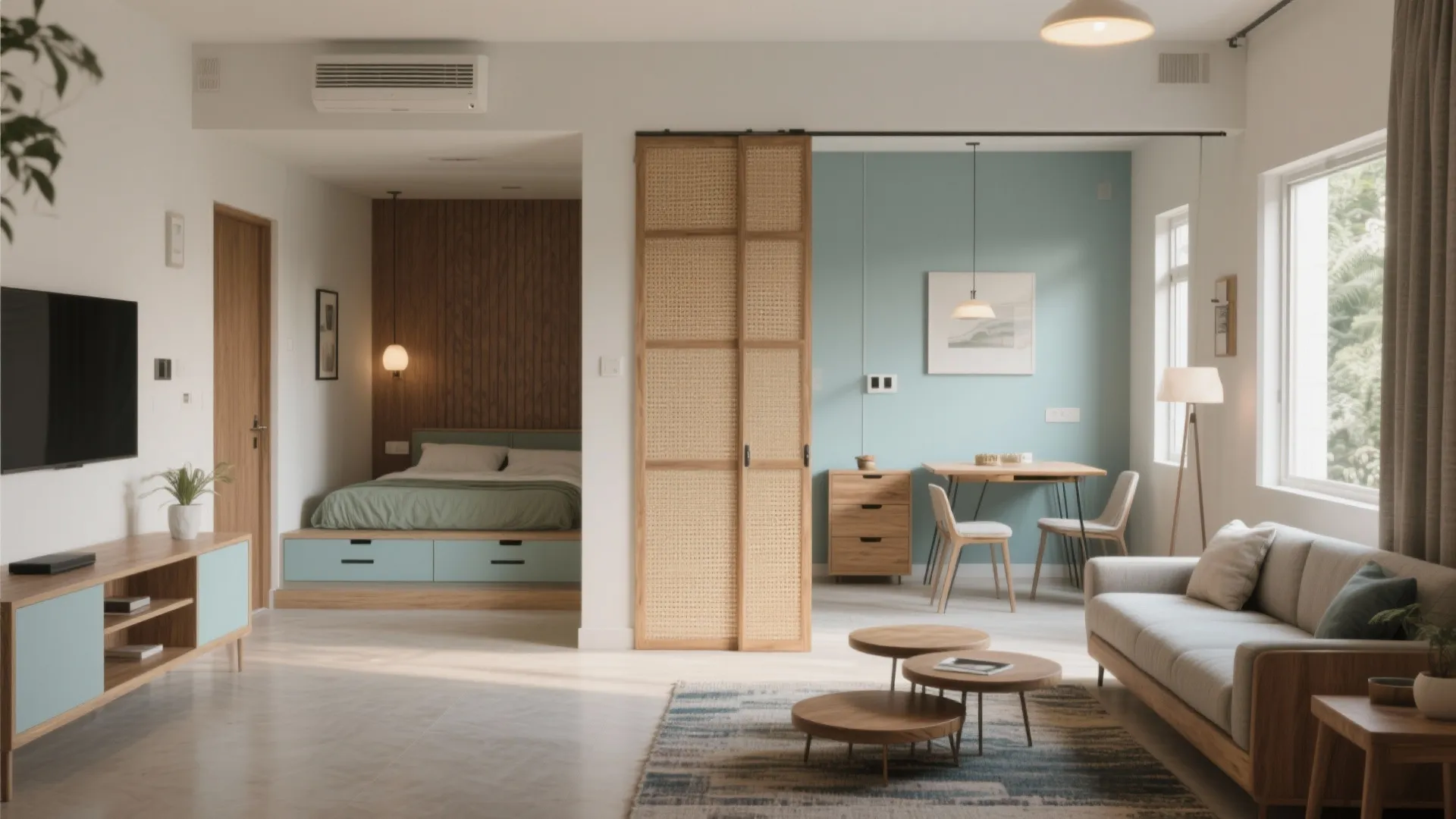 Flexible furniture and smart zoning