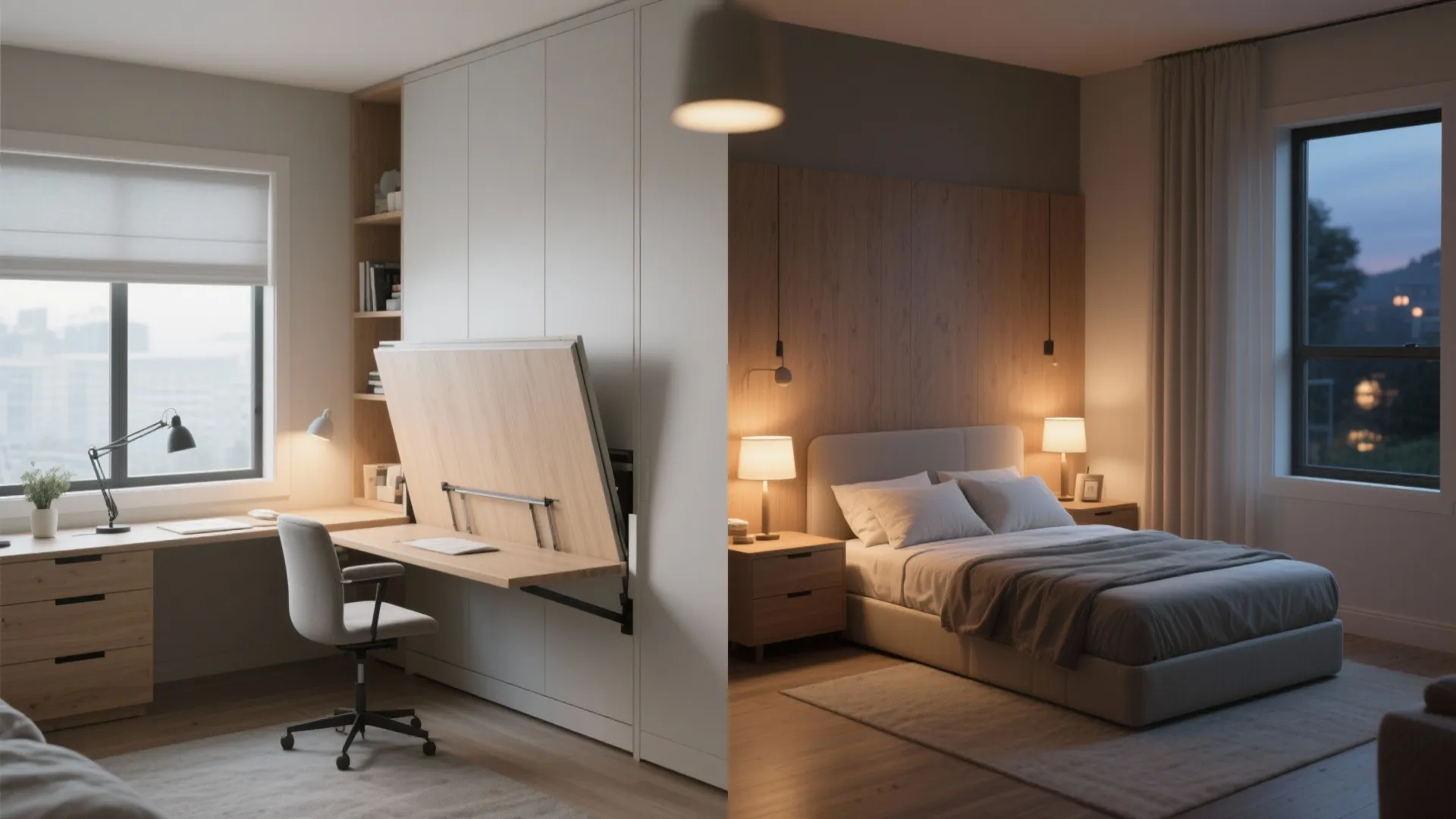 4) Flexible Third Bedroom: Study by Day, Guest Room by Night