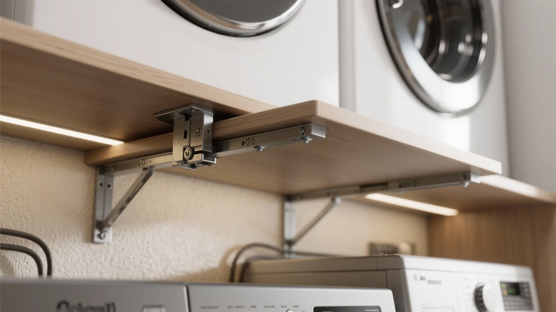 2. Flip-Down Desk Above Machines