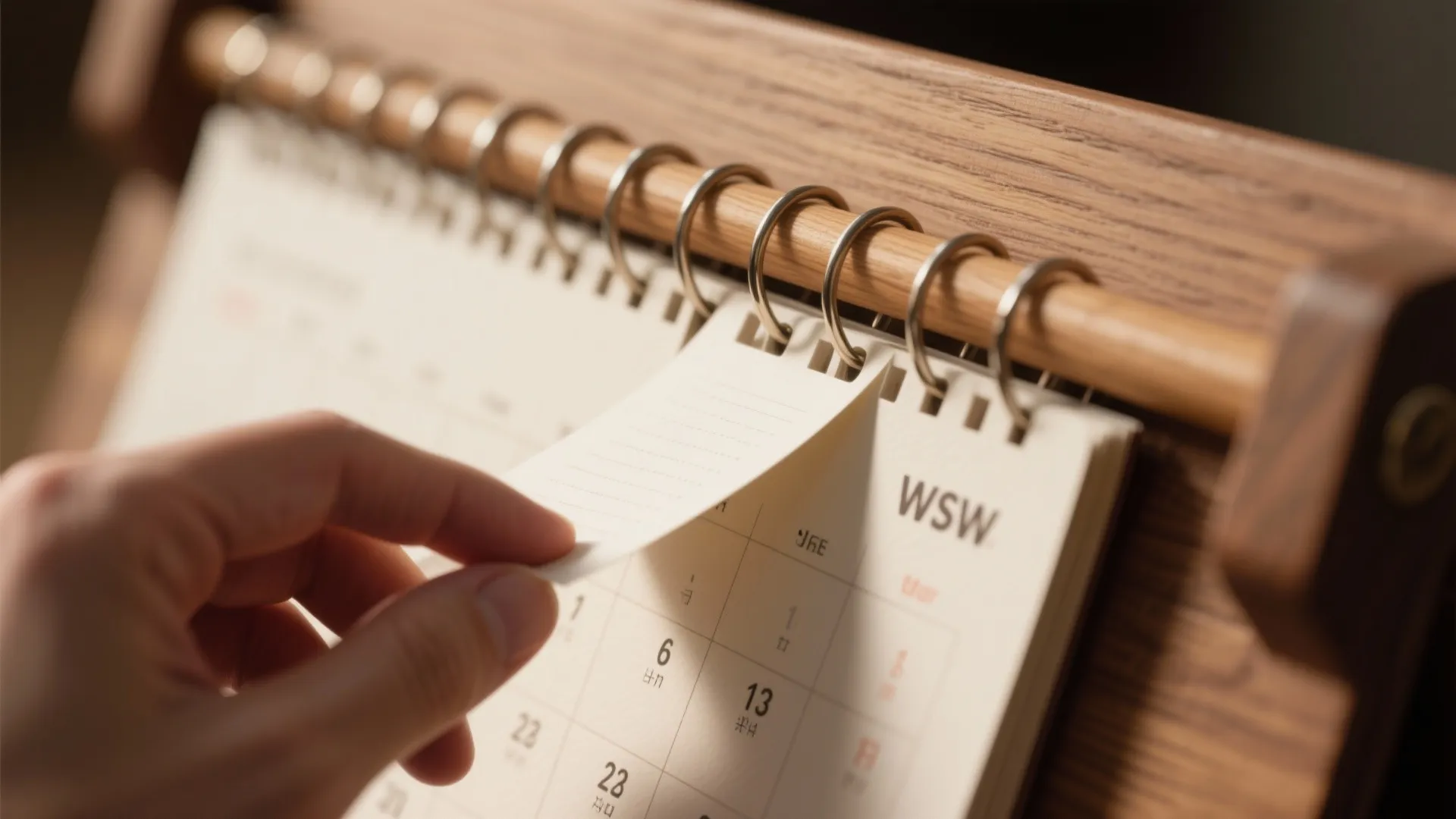 4. Flip-Page Rod Calendar