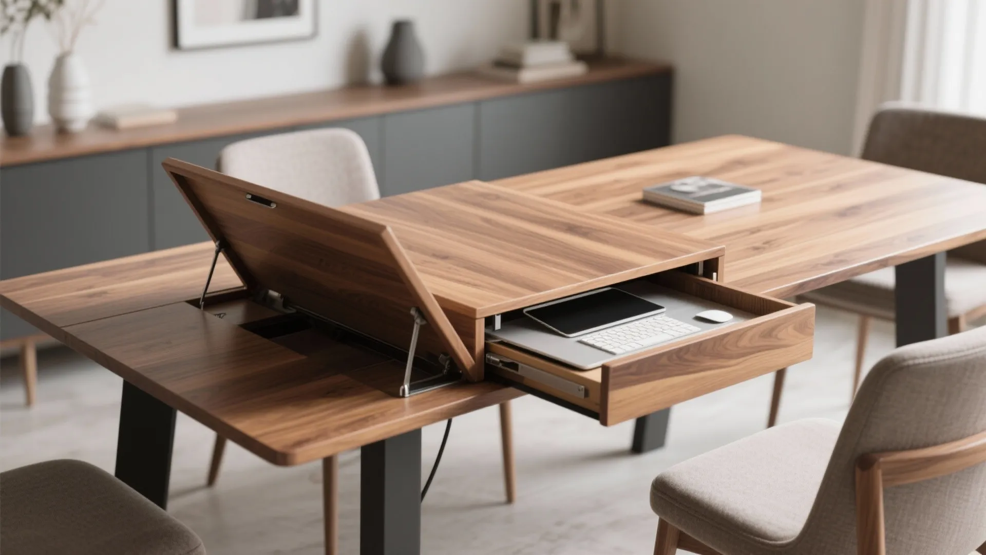 8. Flip-Top Dining Table