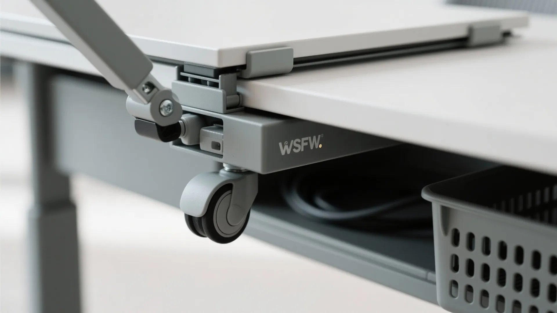 3) Compact modular tables that nest and roll