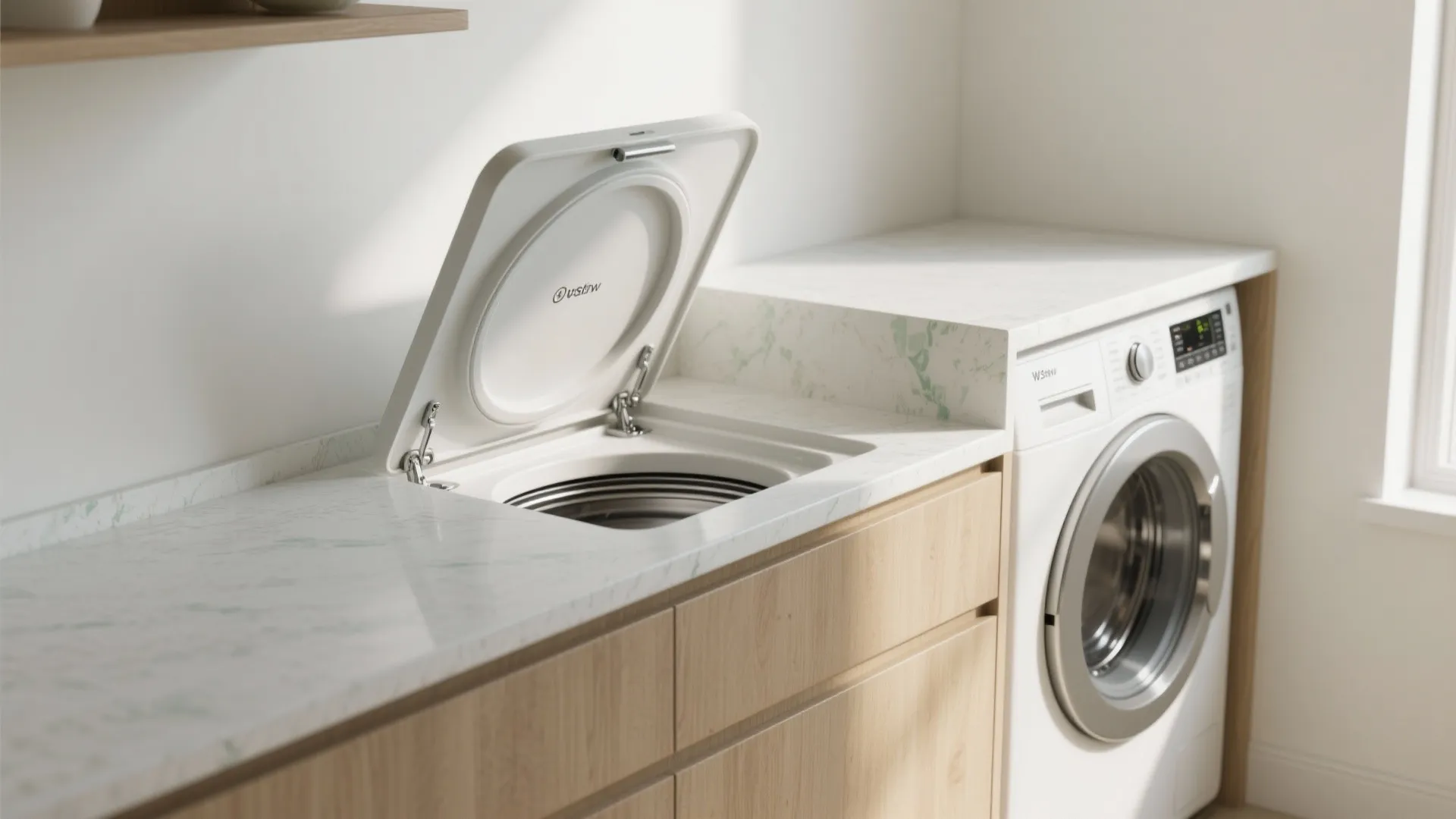 Idea 1: A Flip-Up Counter That Clears the Lid