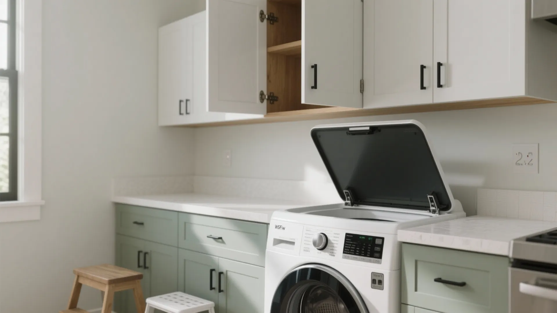 1) Lifted uppers with flip-up doors (the lid-clearing classic)