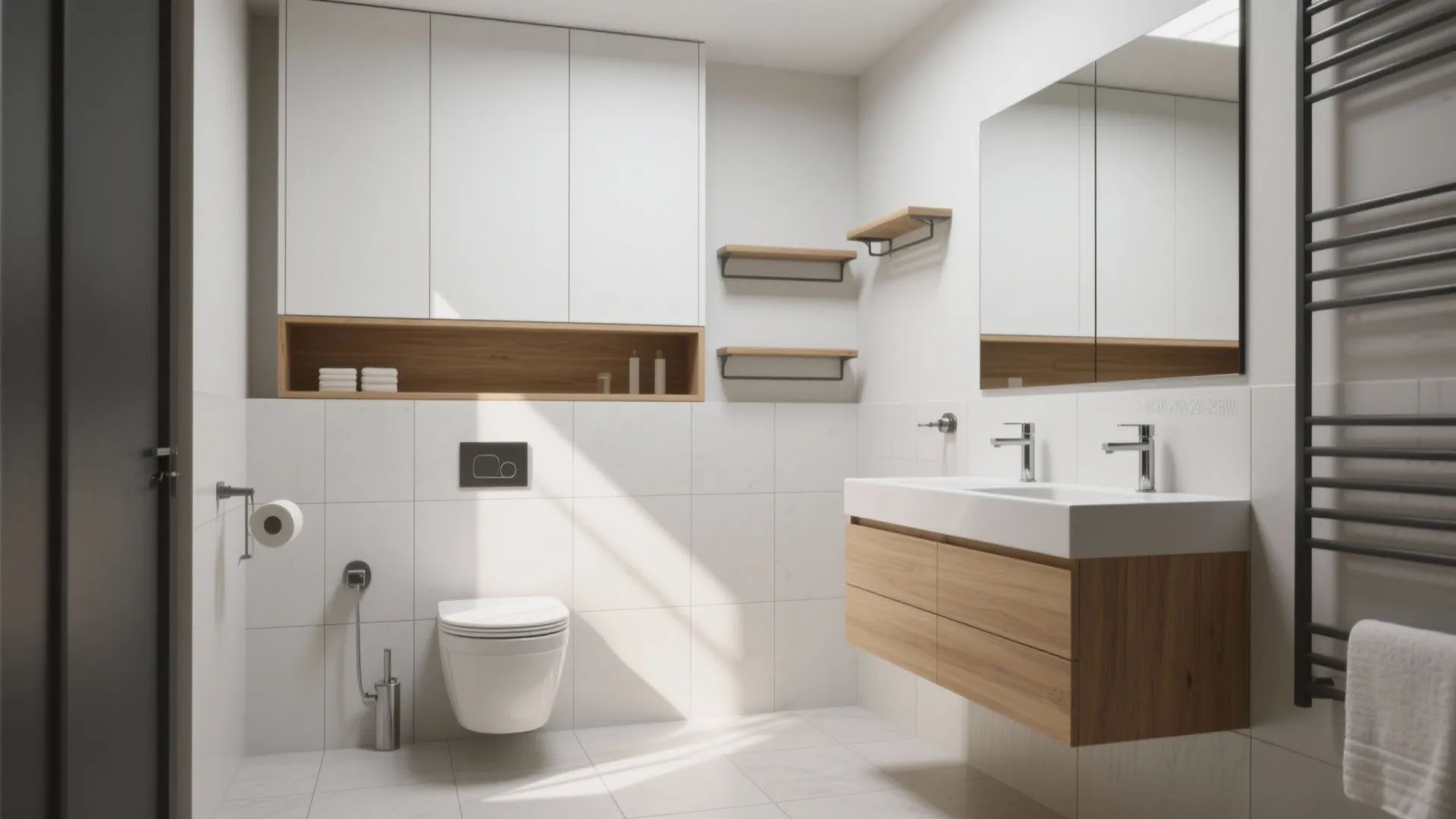 Floating cabinets and vertical space hacks