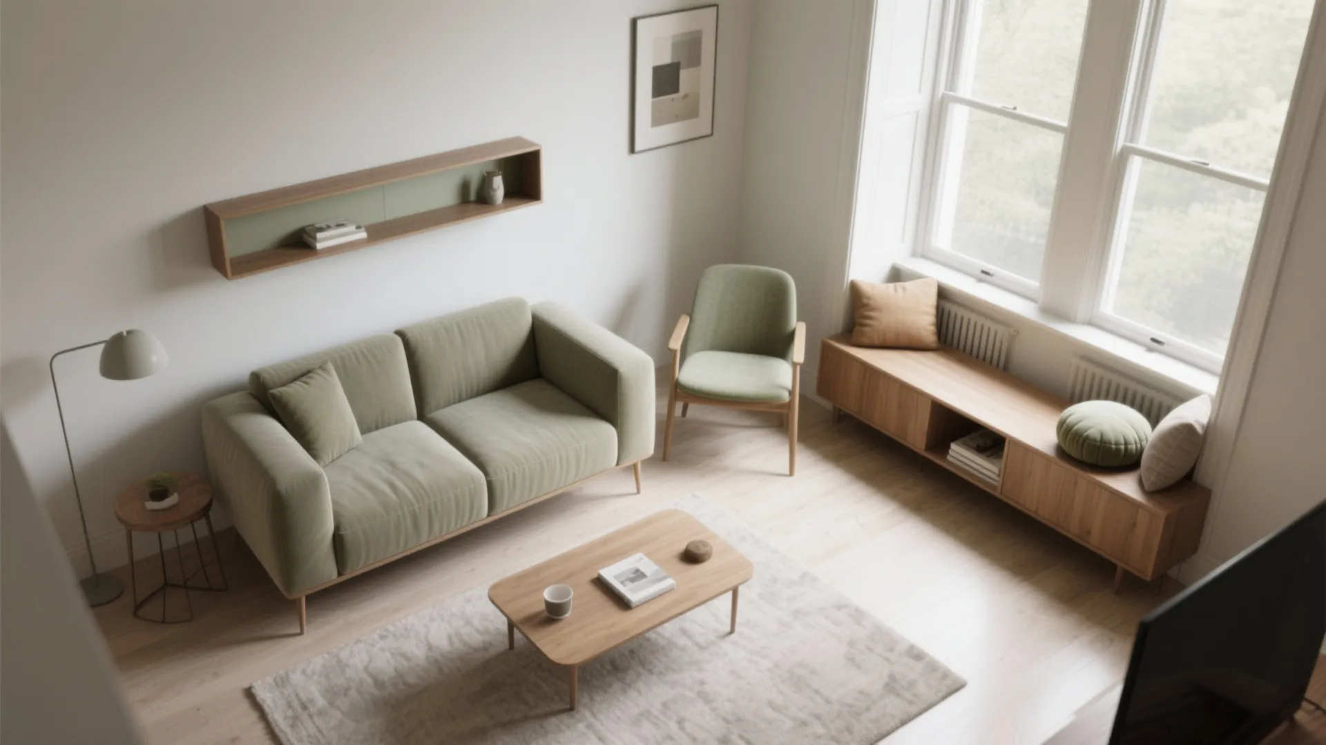 Idea 5: Float the furniture and cheat the corners