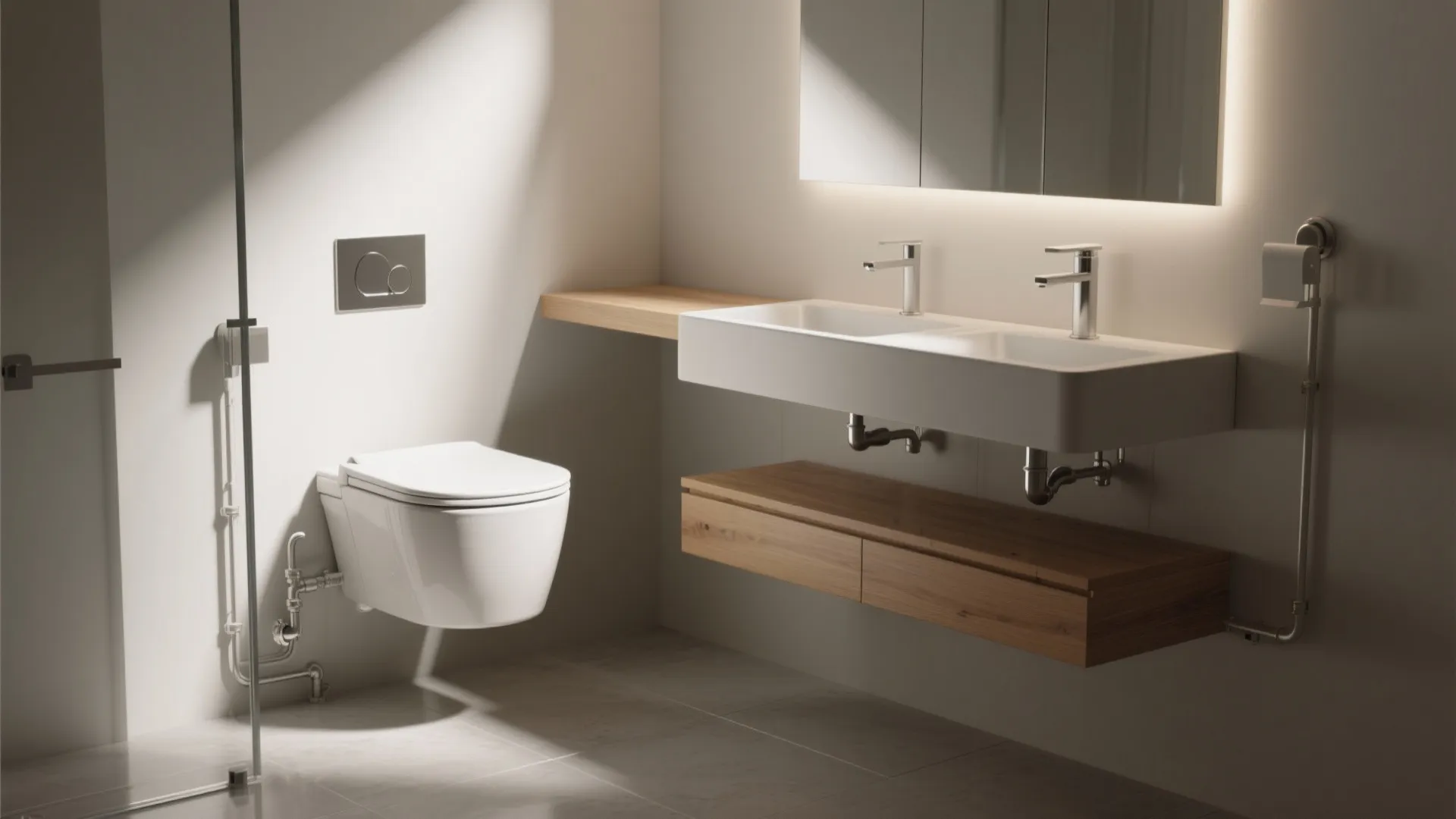 1. Float the fixtures and free the floor