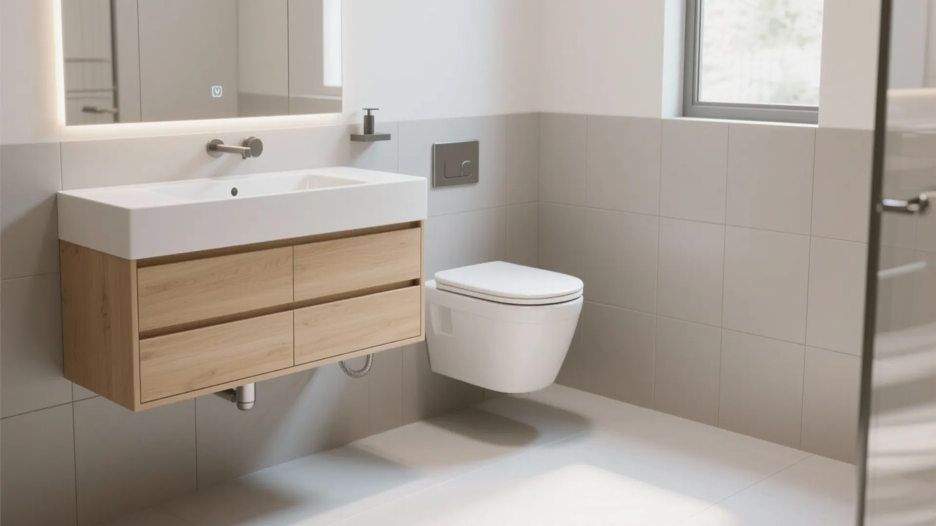 Float It: Wall-Hung Toilet + Floating Vanity
