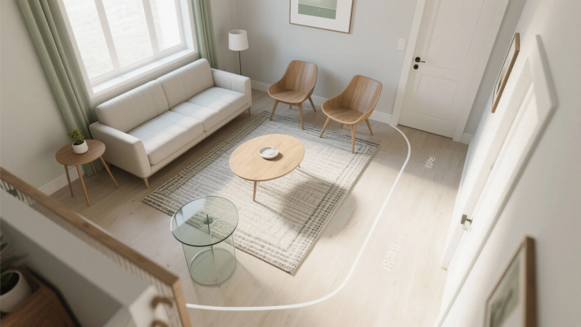 Idea 2: Float the furniture and map clear paths