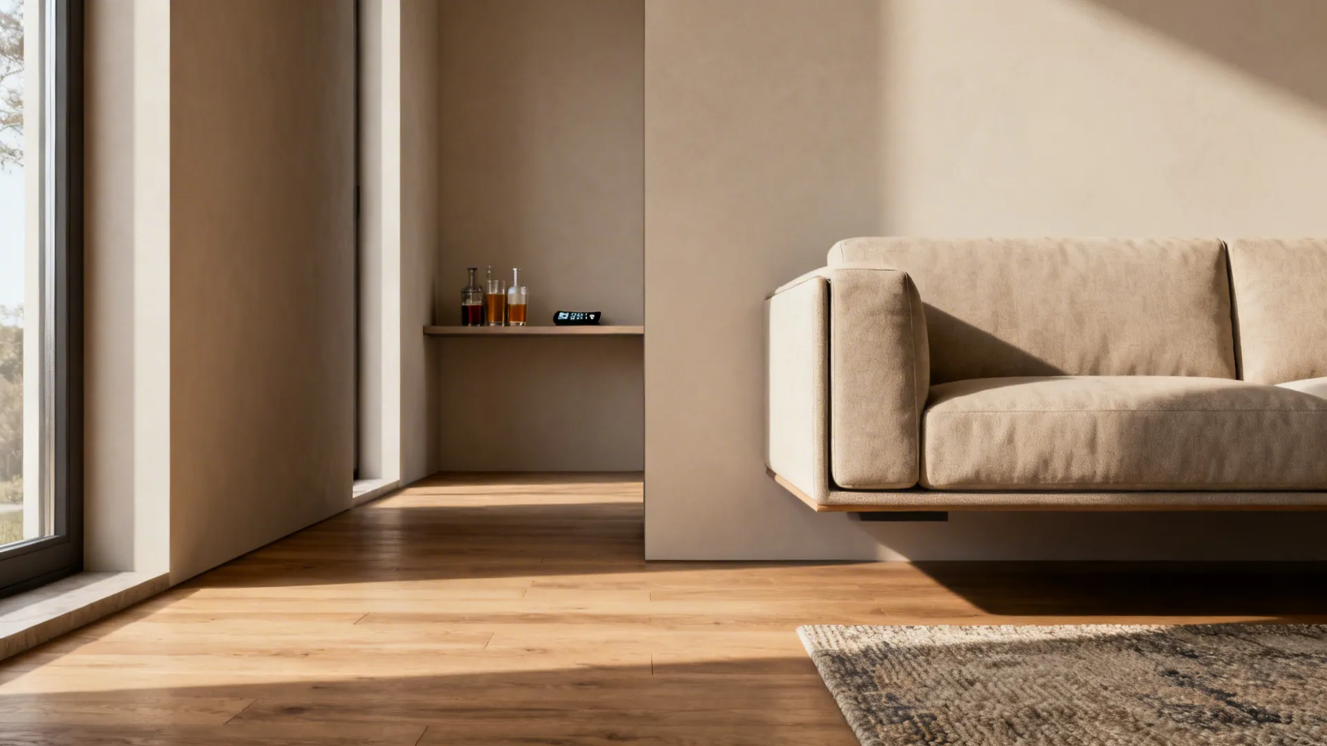 1. Float your furniture