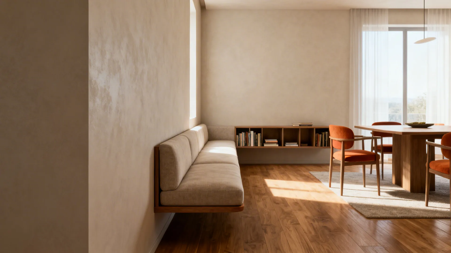 1. Float furniture to define zones