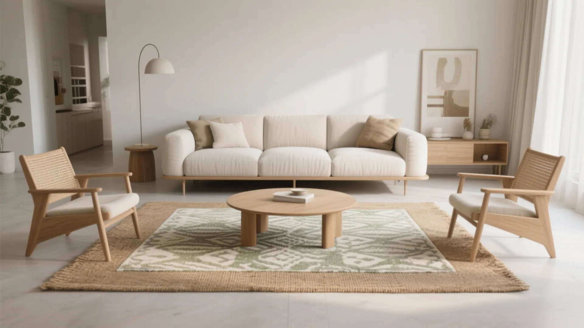 Float the Furniture and Layer a Rug