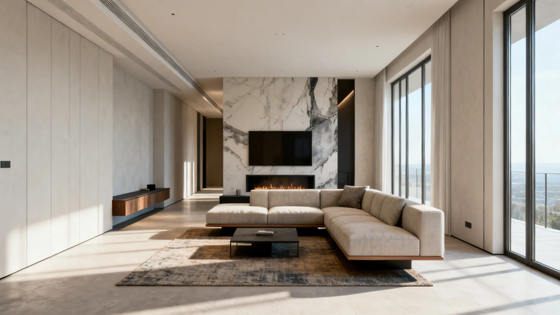 4. Float the Sectional for Better Flow