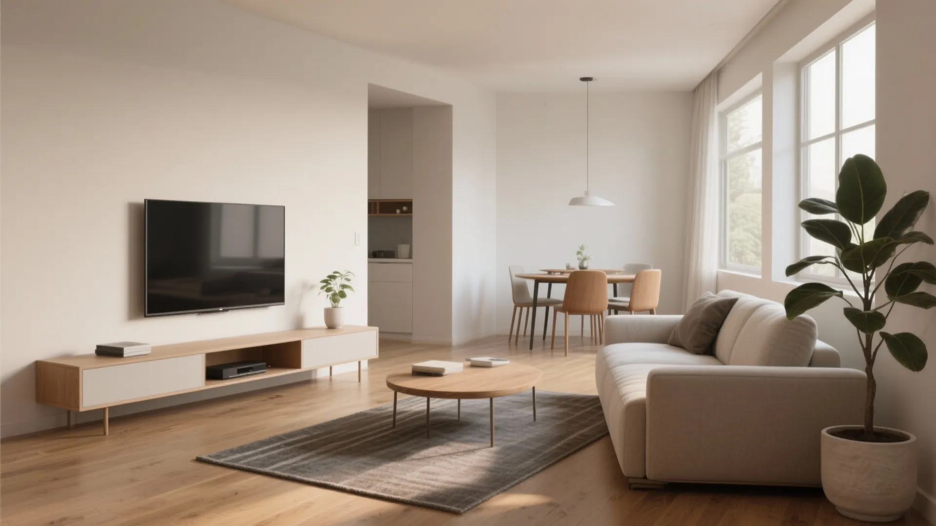 Small Living Room Ideas: 5 TV & Dining Layouts: Practical, stylish solutions to fit a TV and dining table into a compact living room