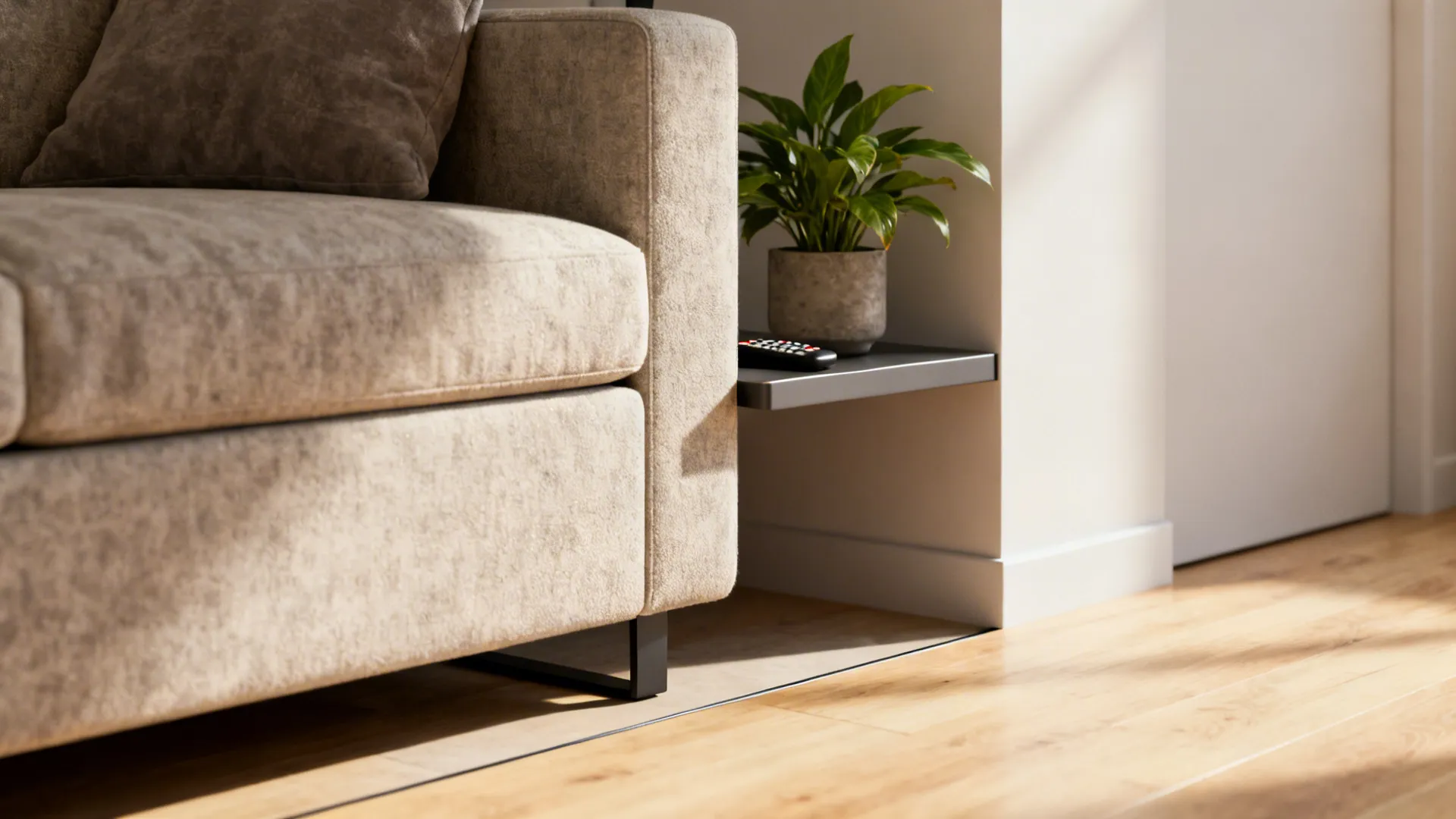 1. Float the sofa away from the wall