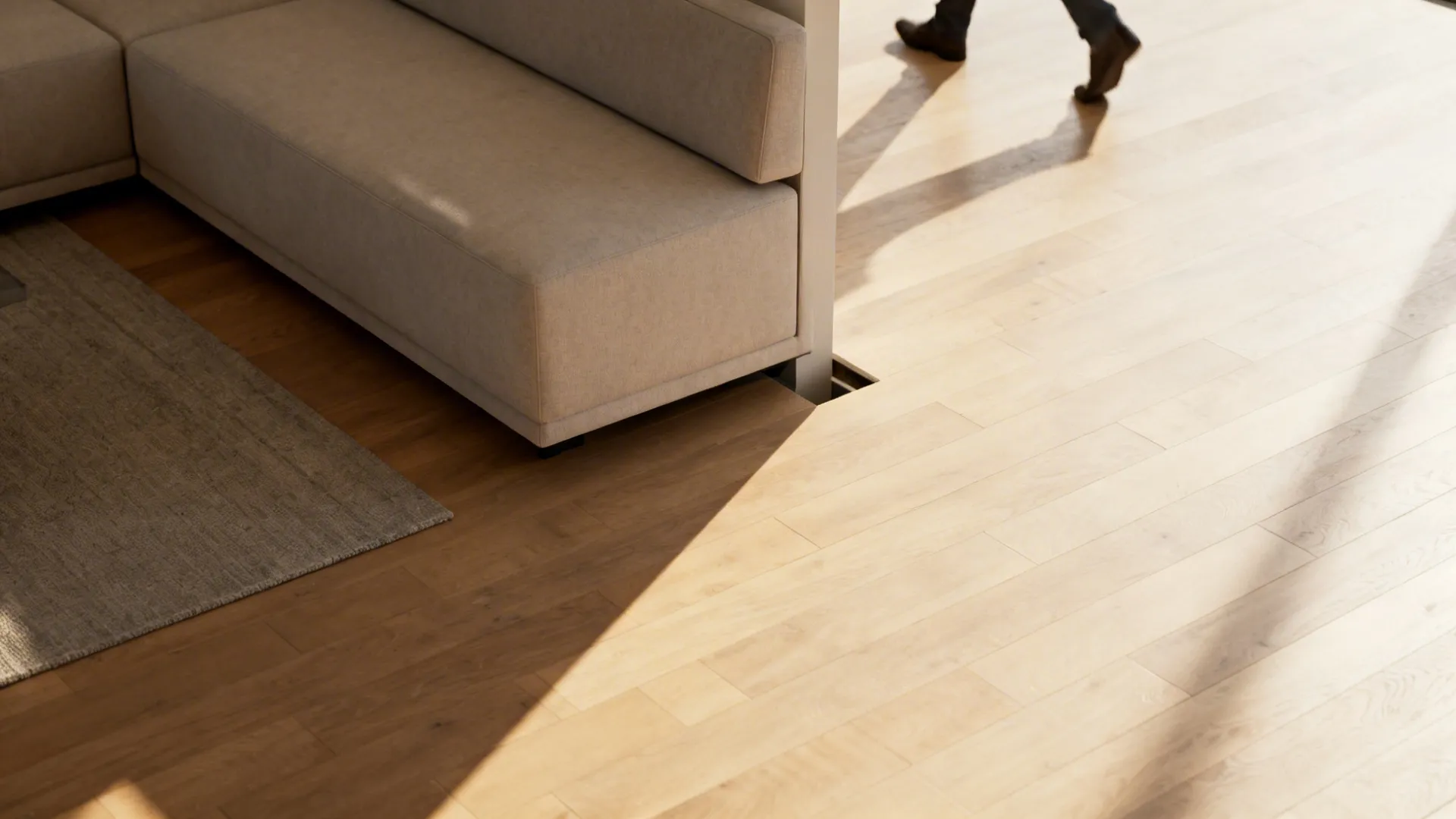 1. Float key pieces to create flow