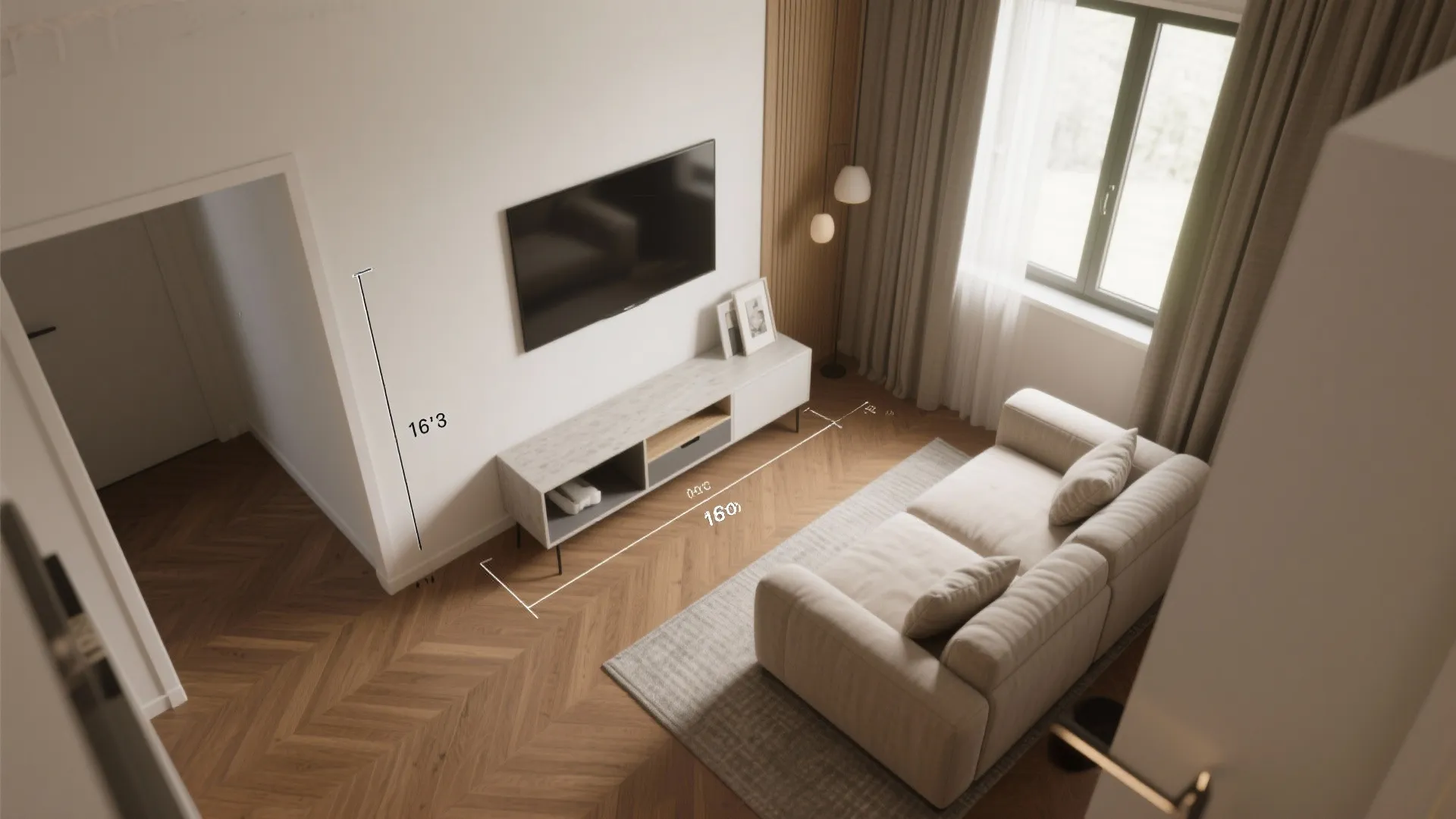 2. Float the Sofa for Better Flow