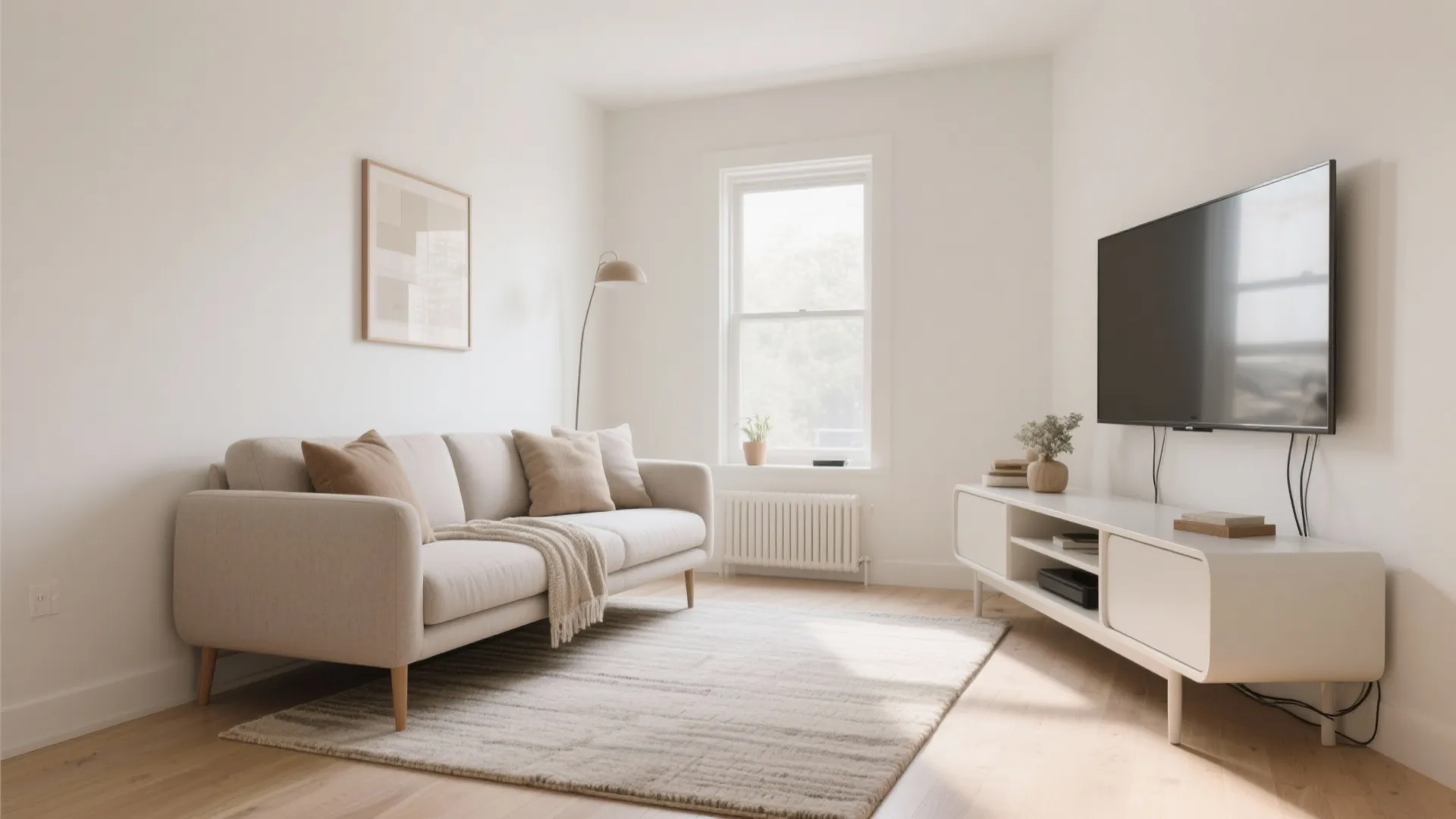 Float the Sofa and Zone With a Rug