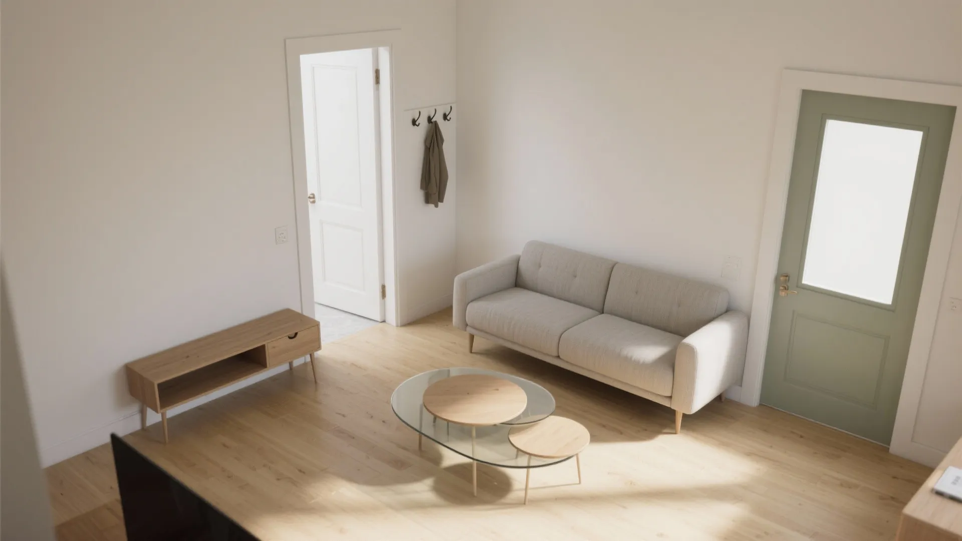 Idea 1: Float the seating and protect clear walkways