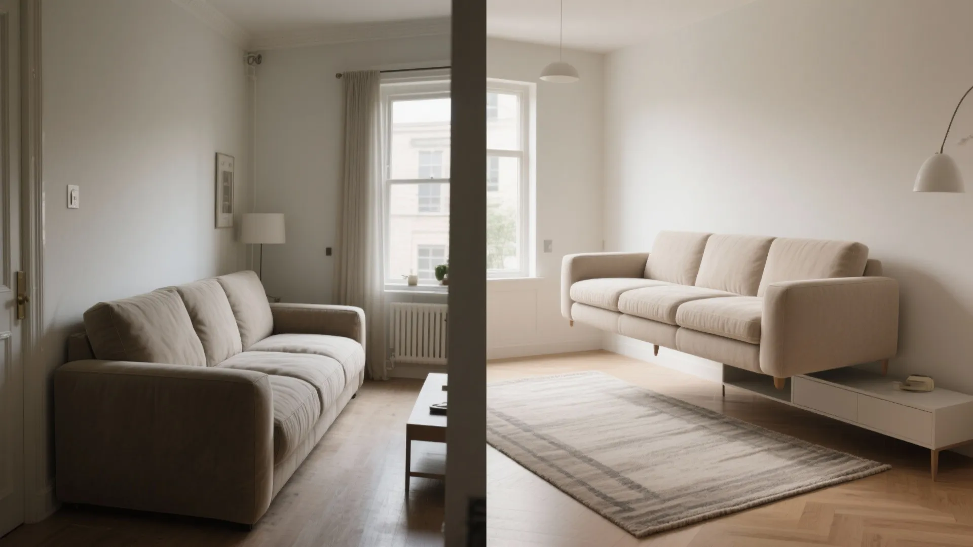 2. Float furniture to improve flow