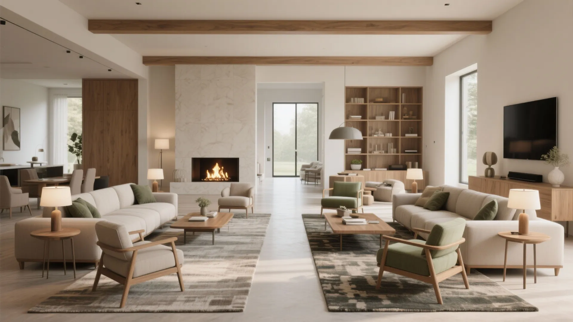 Floating Furniture and Layered Zones