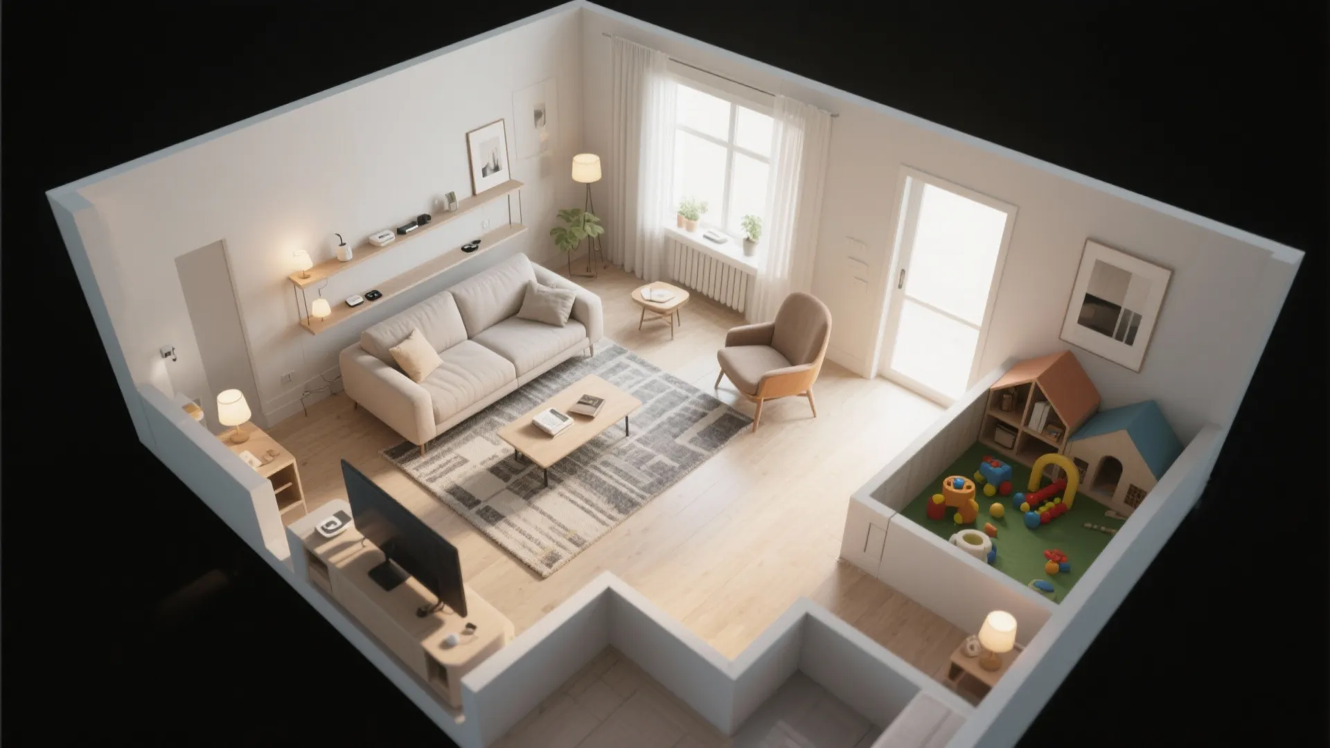 Idea 5: Float the Furniture and Create Zones