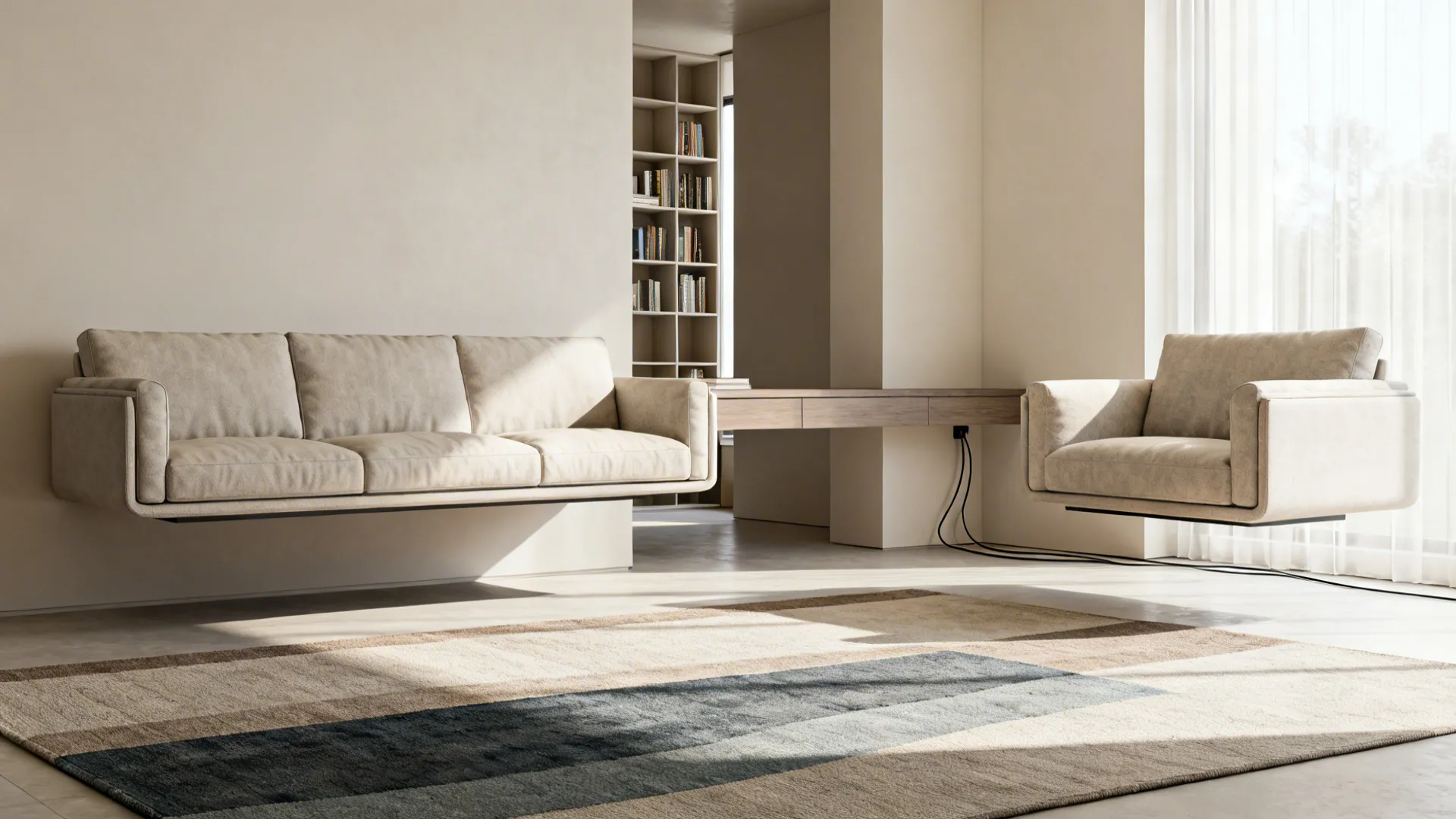 3. Floating Arrangement: Pull Furniture Off Walls