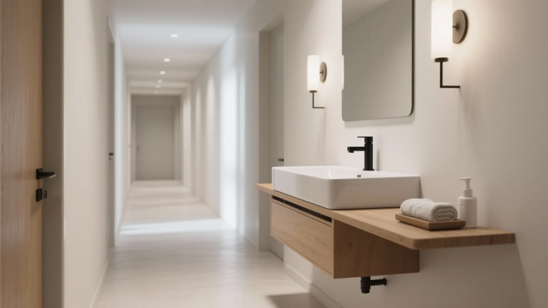 Wall-Mounted Basins with Slimline Storage