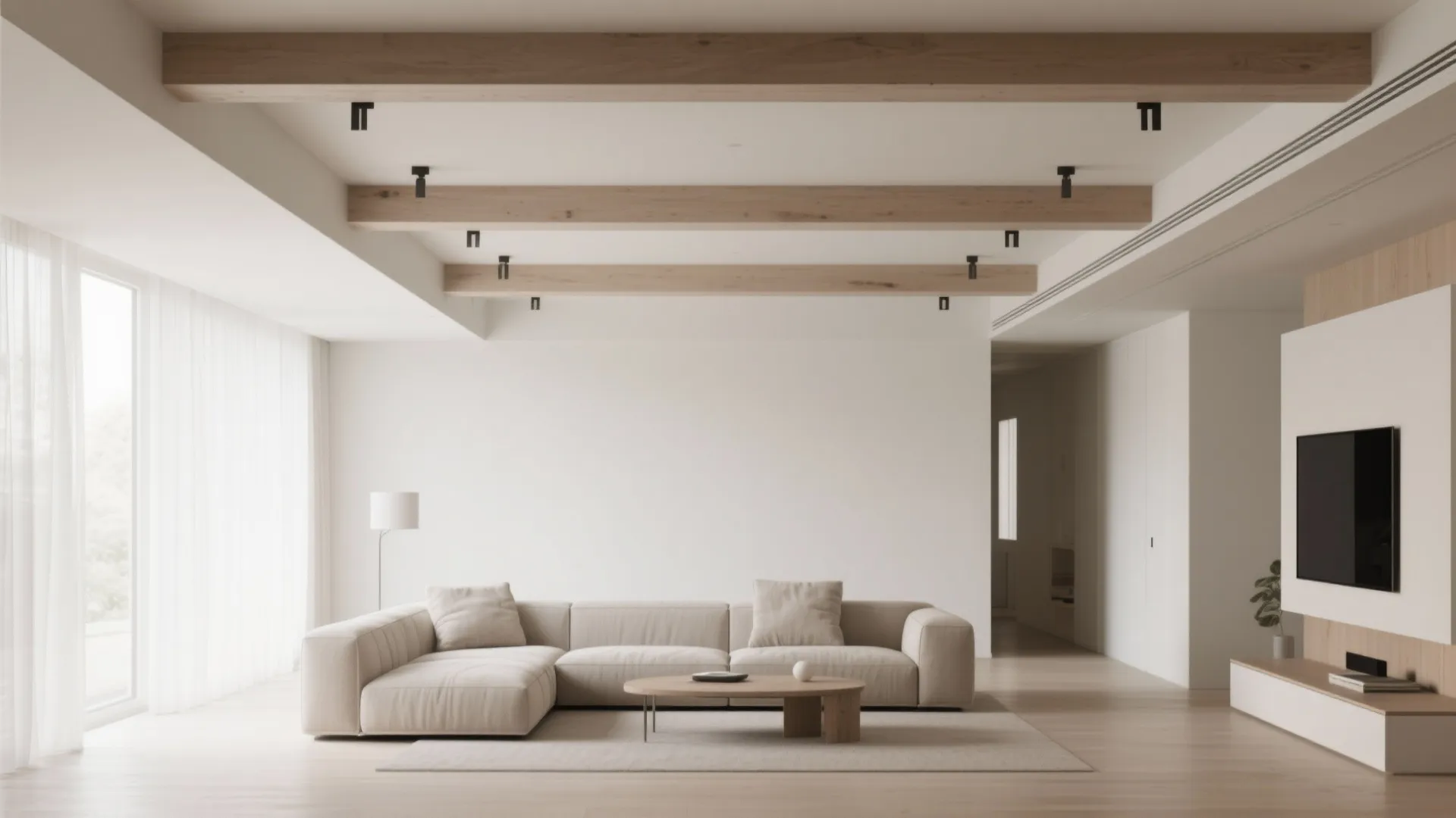 7. Floating Beams with Hidden Mounts