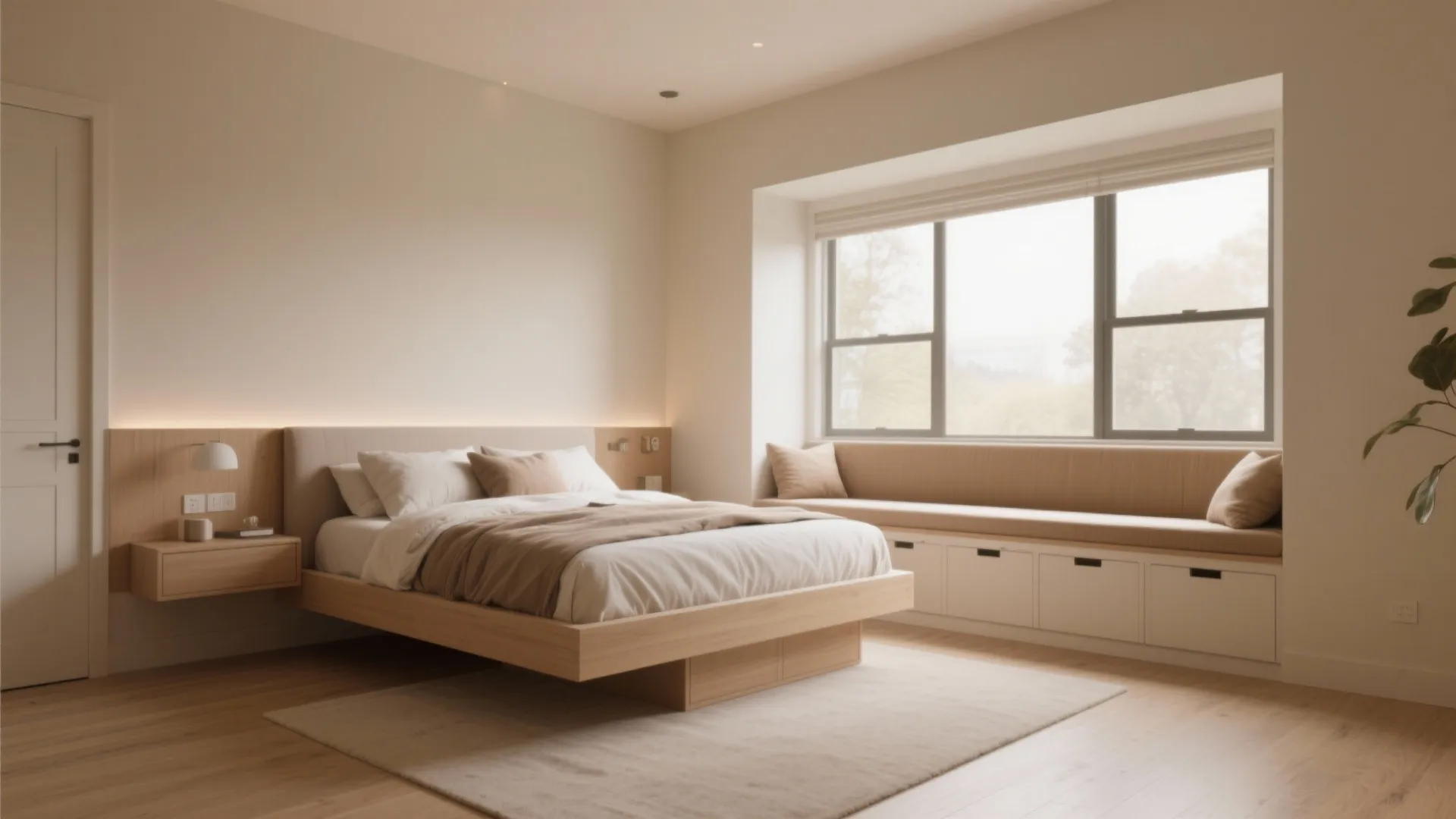 1. Floating Bed Frame