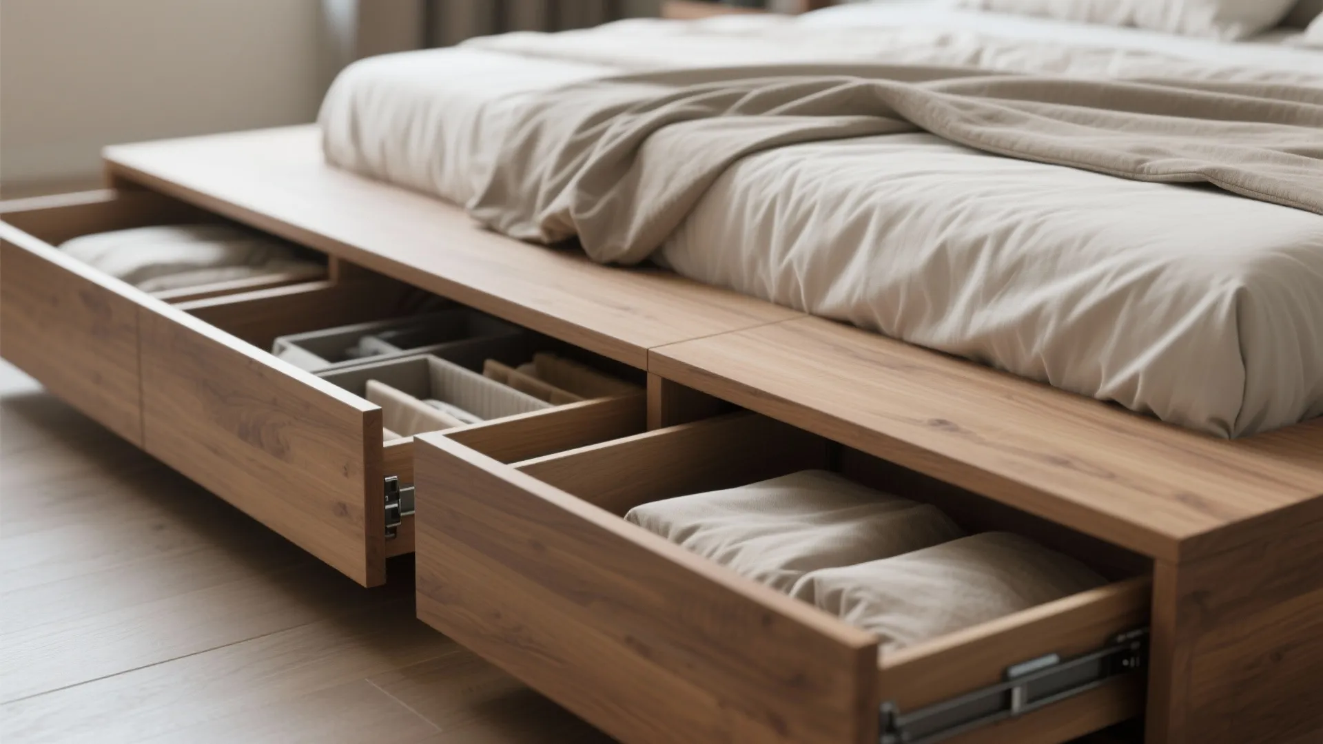 3. Floating Bed with Underbed Storage