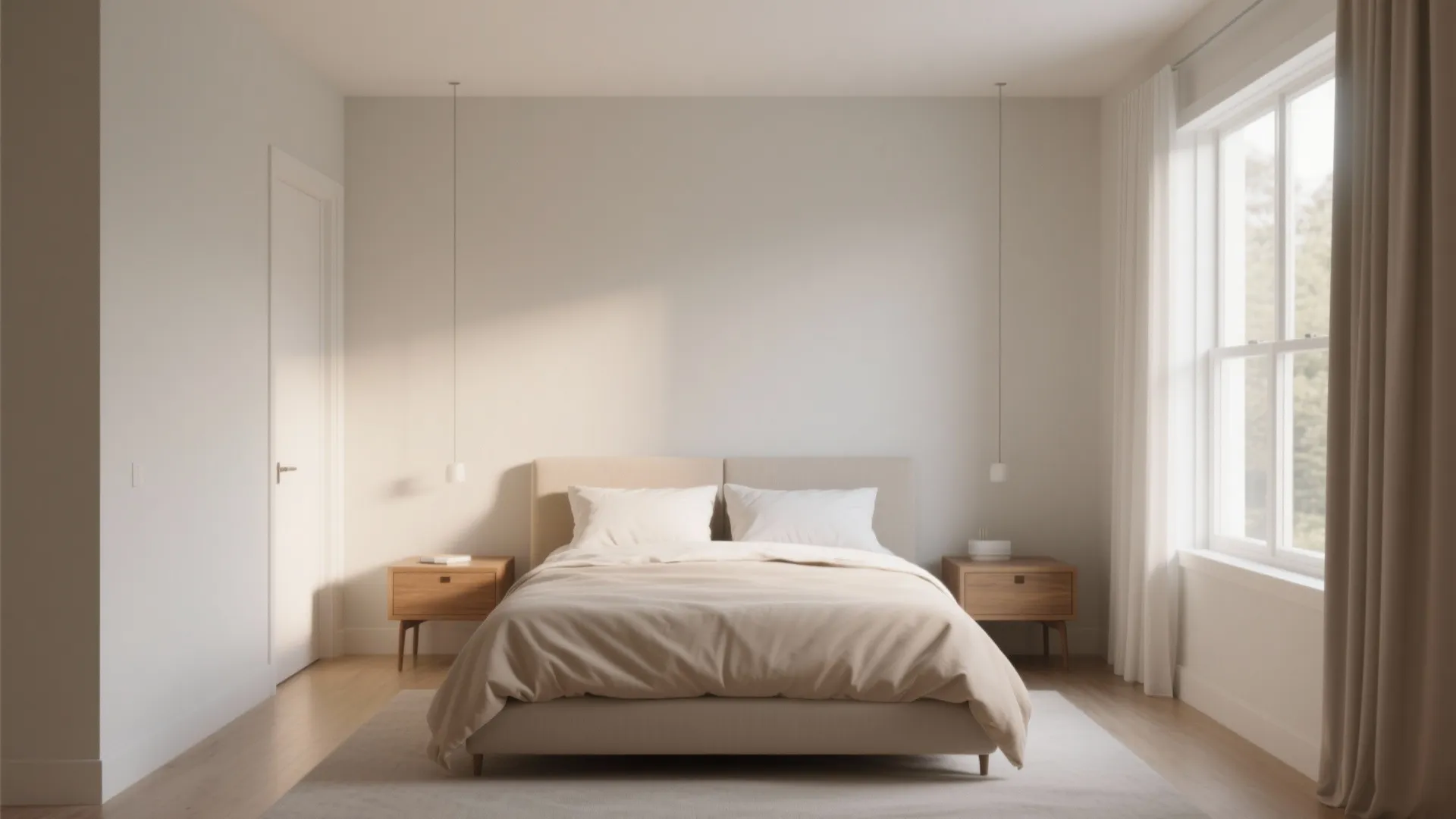 1. Floating Bed with Clear Walkways