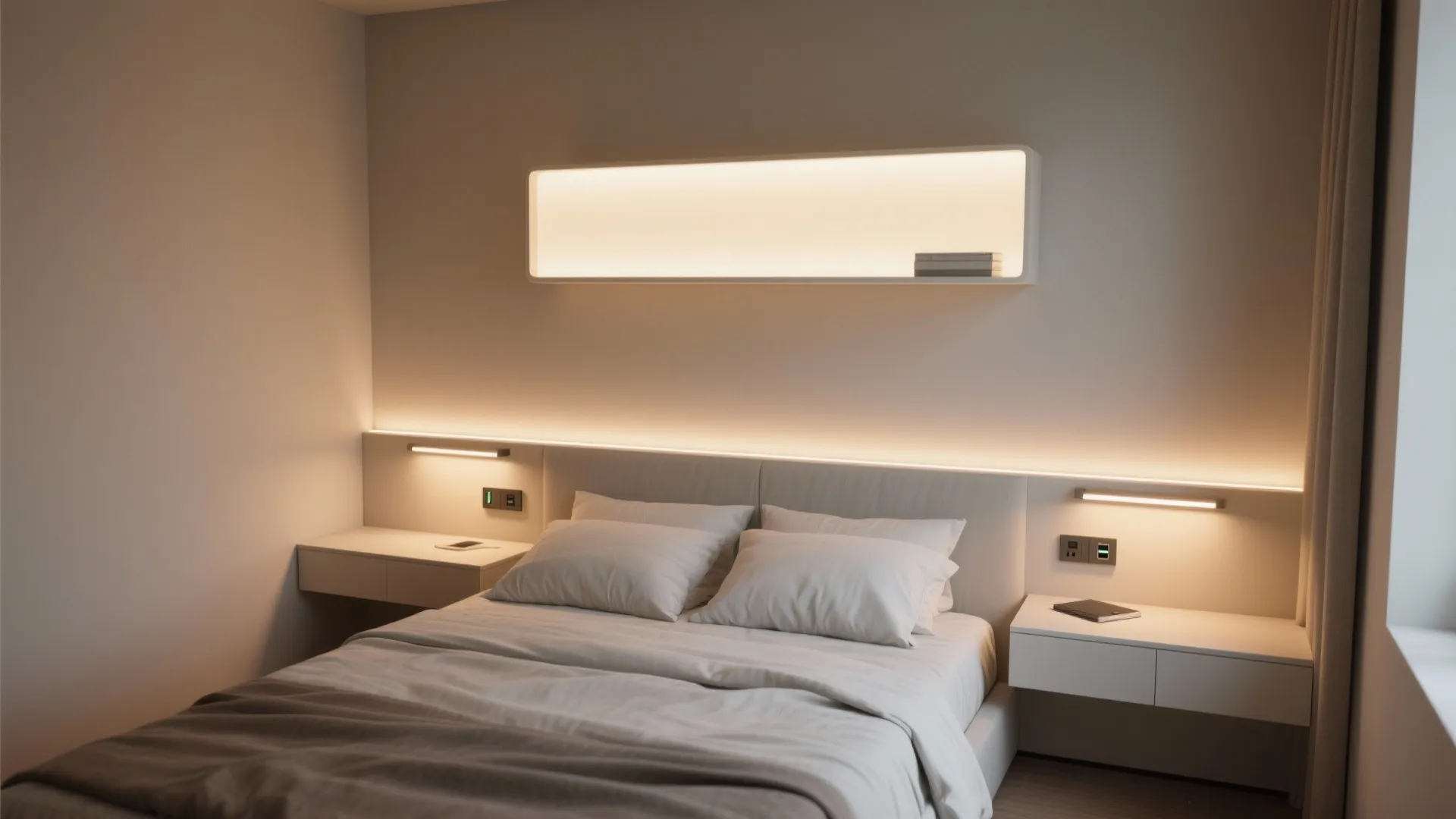 3. Floating Bedside Light Box