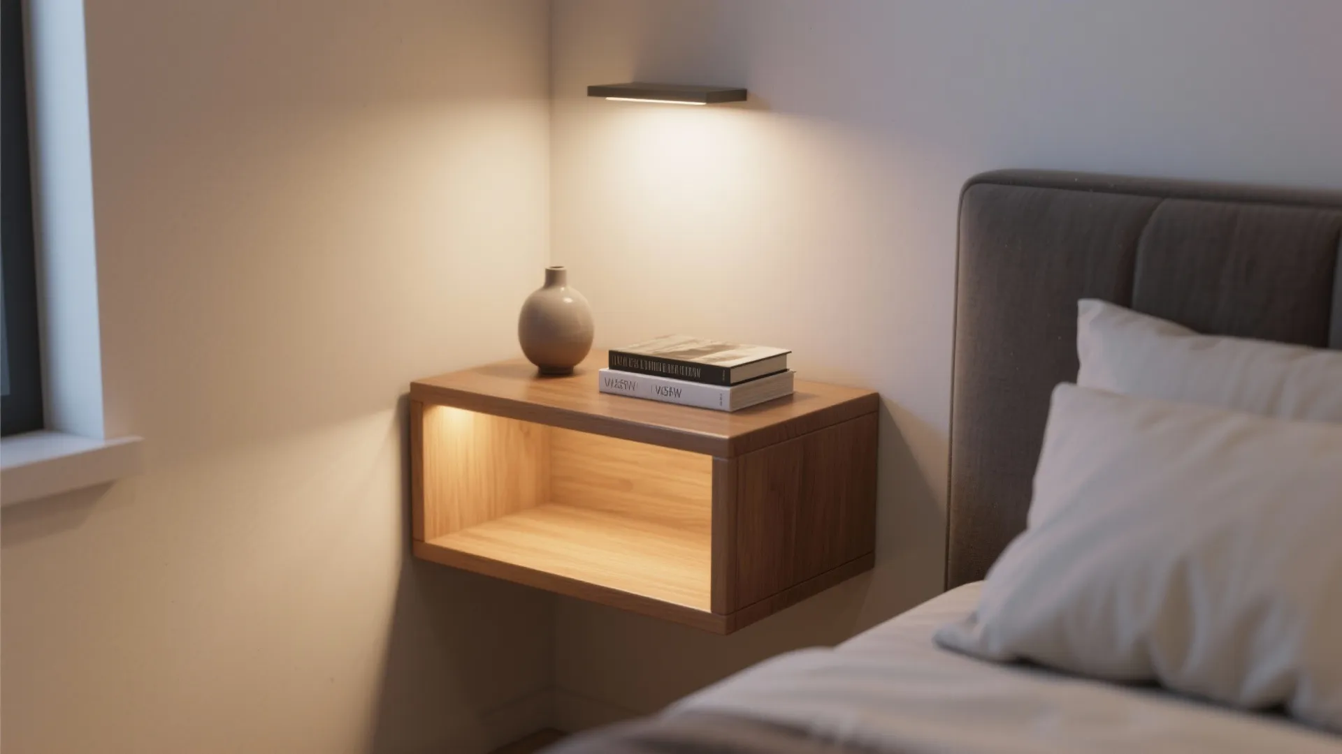 2. Floating Bedside Tables