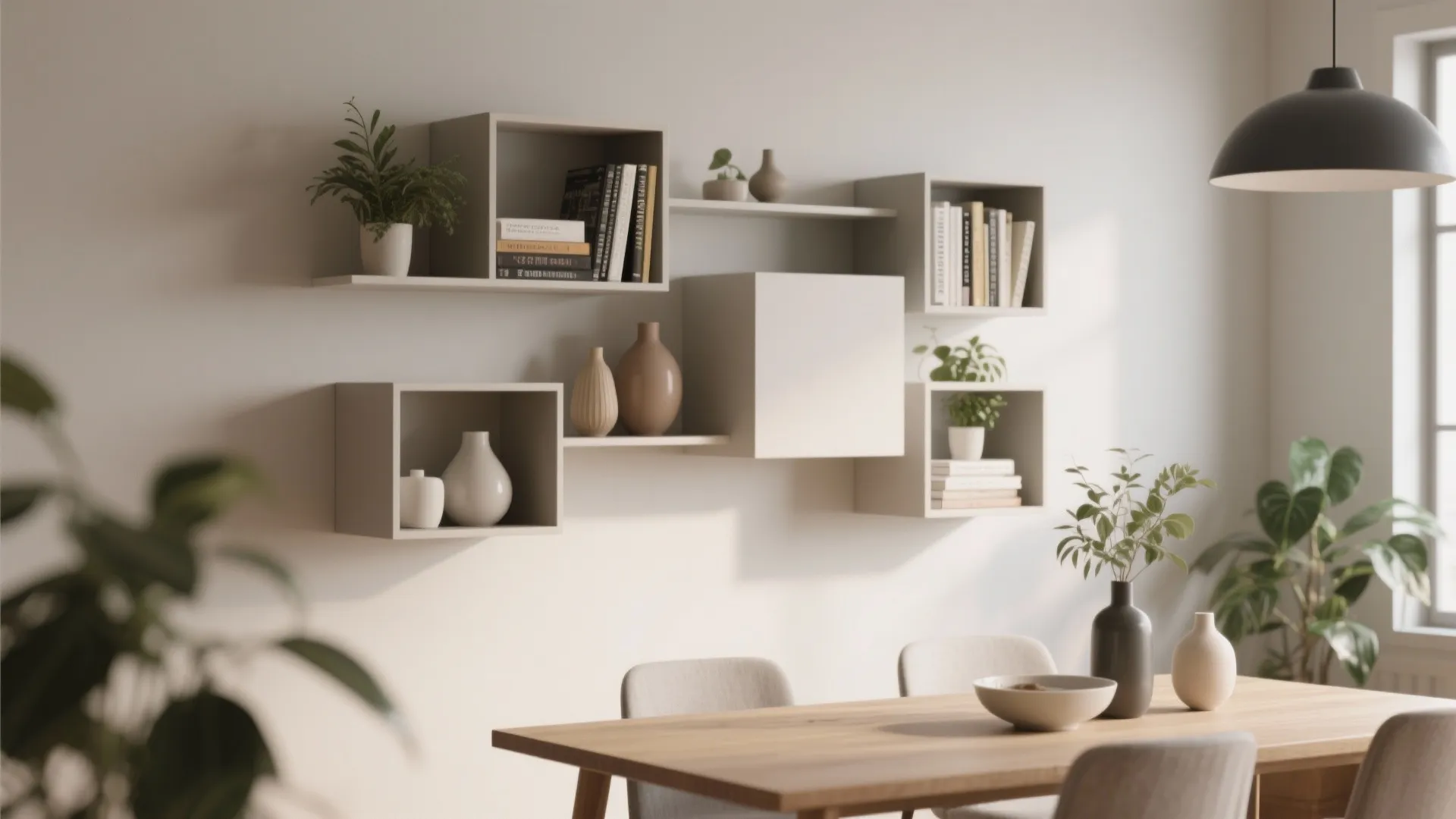 7. Floating Box Shelves