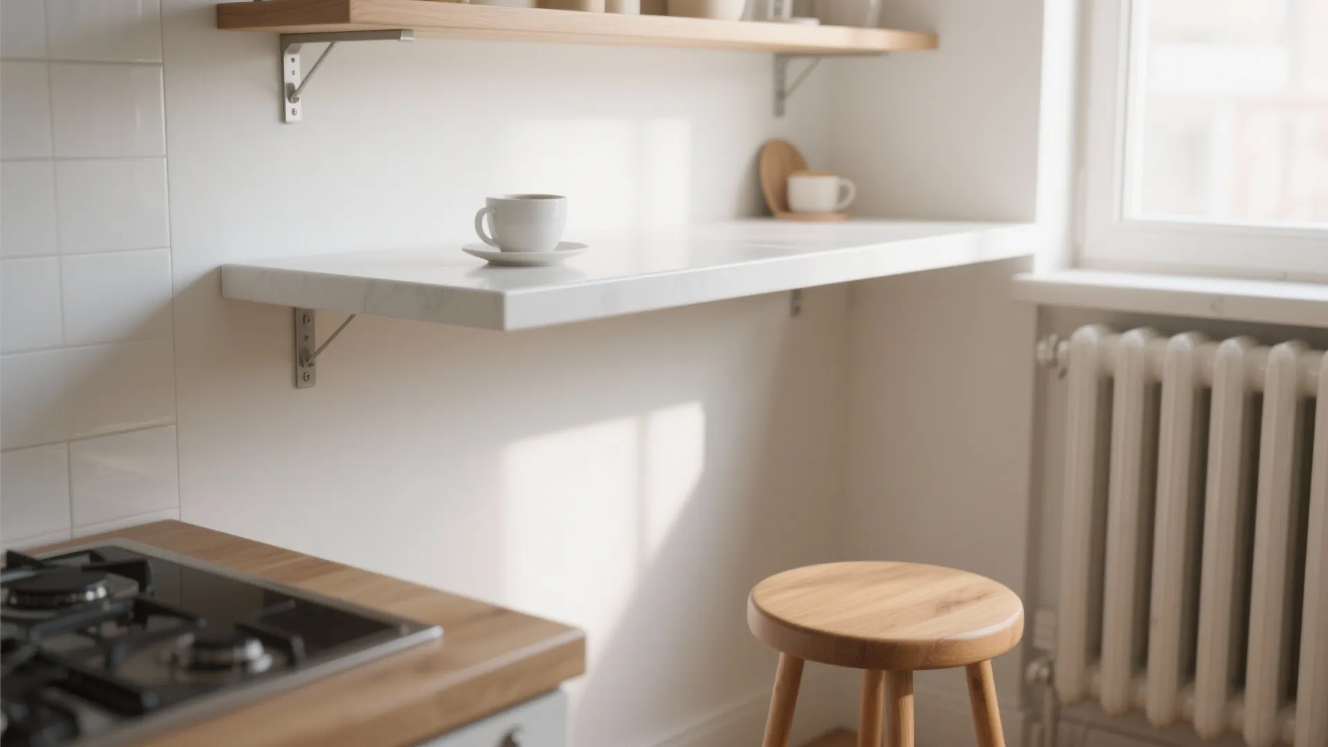 1. Floating Breakfast Bar
