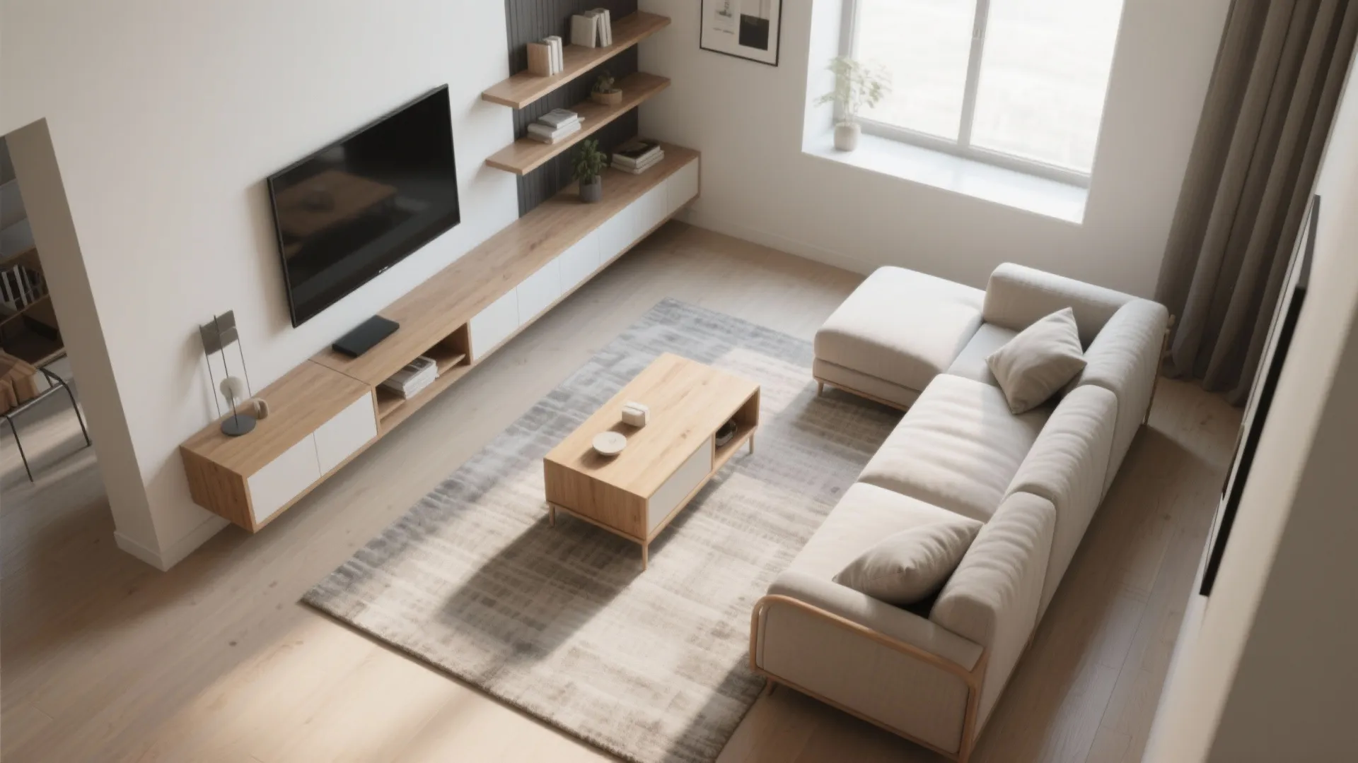 5. Slim Profiles, Floating Furniture, and Built-ins