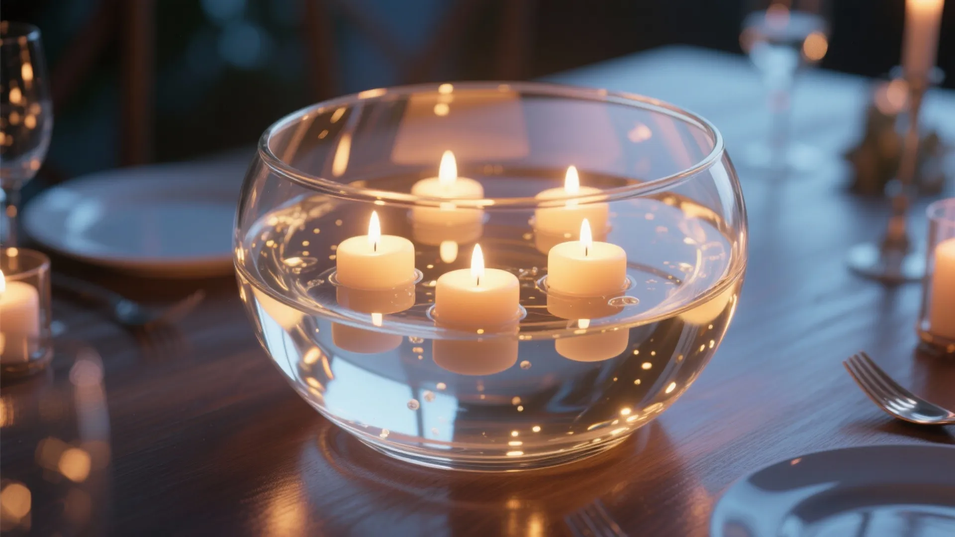 8. Bowl of Floating Candles