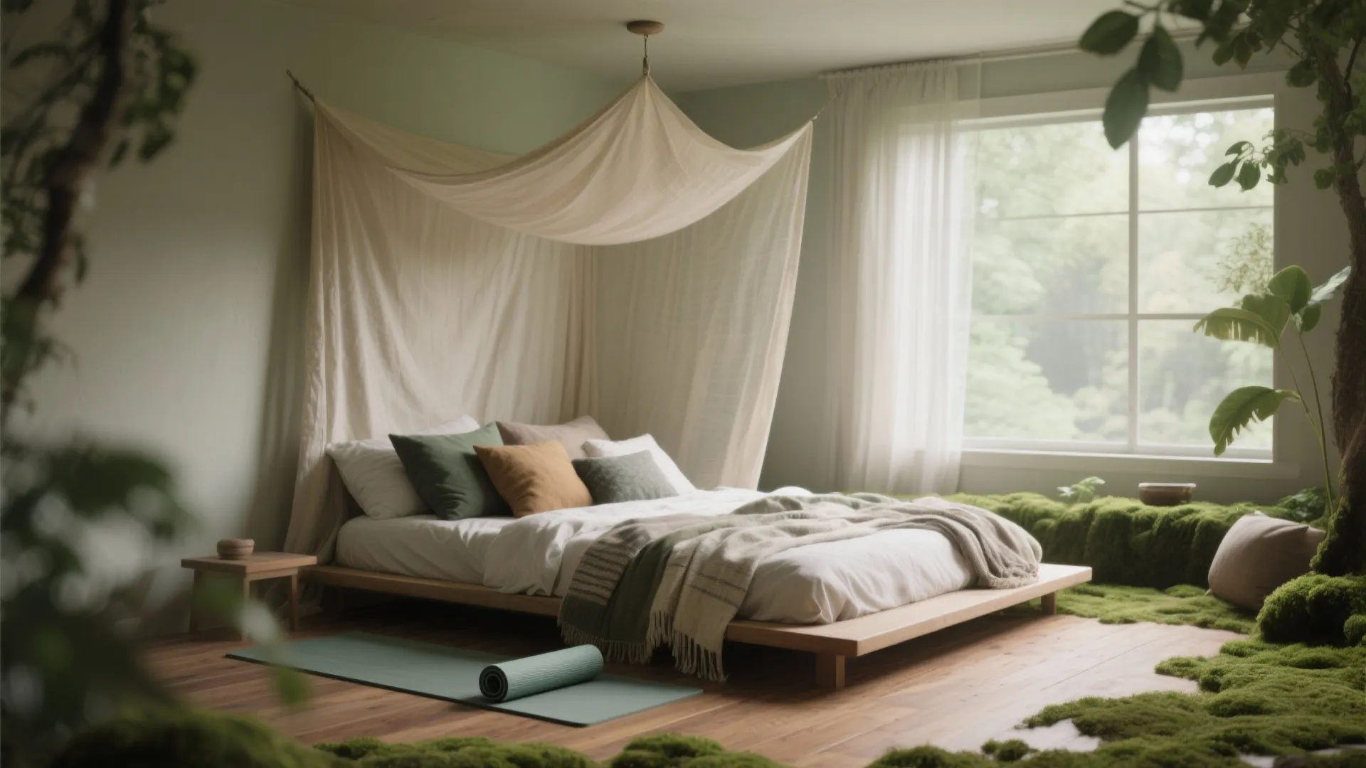 Floating Canopy and Layered Textiles