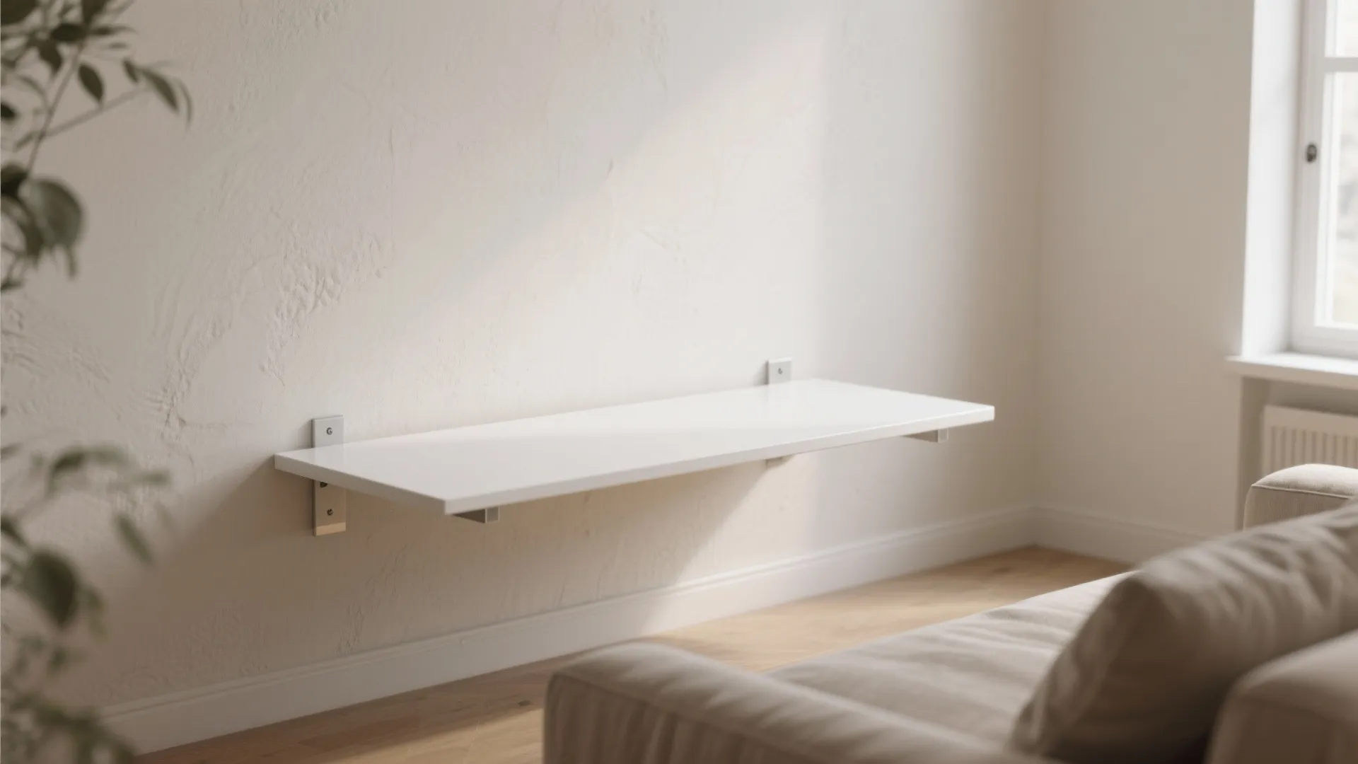 1. Minimalist floating coffee table