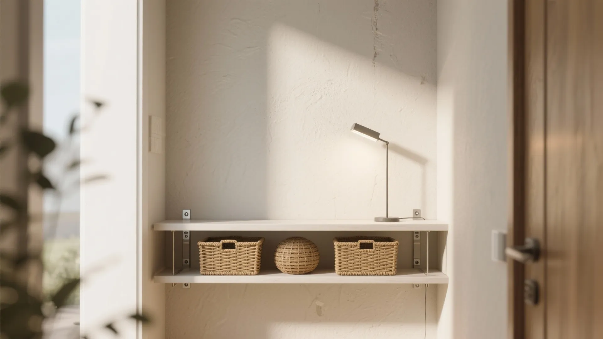 2. Floating Console Shelf