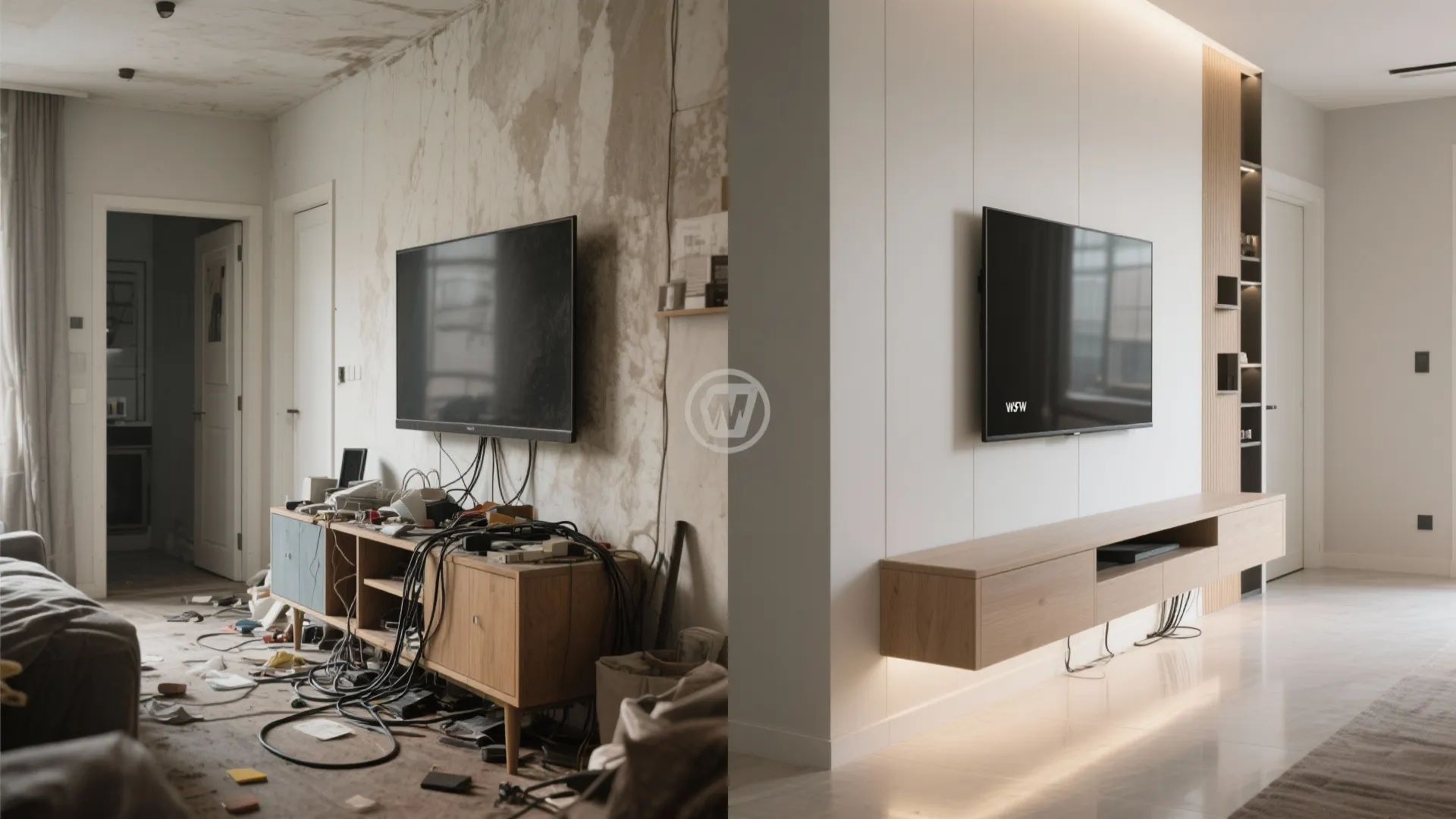 Wall-mounted minimal console