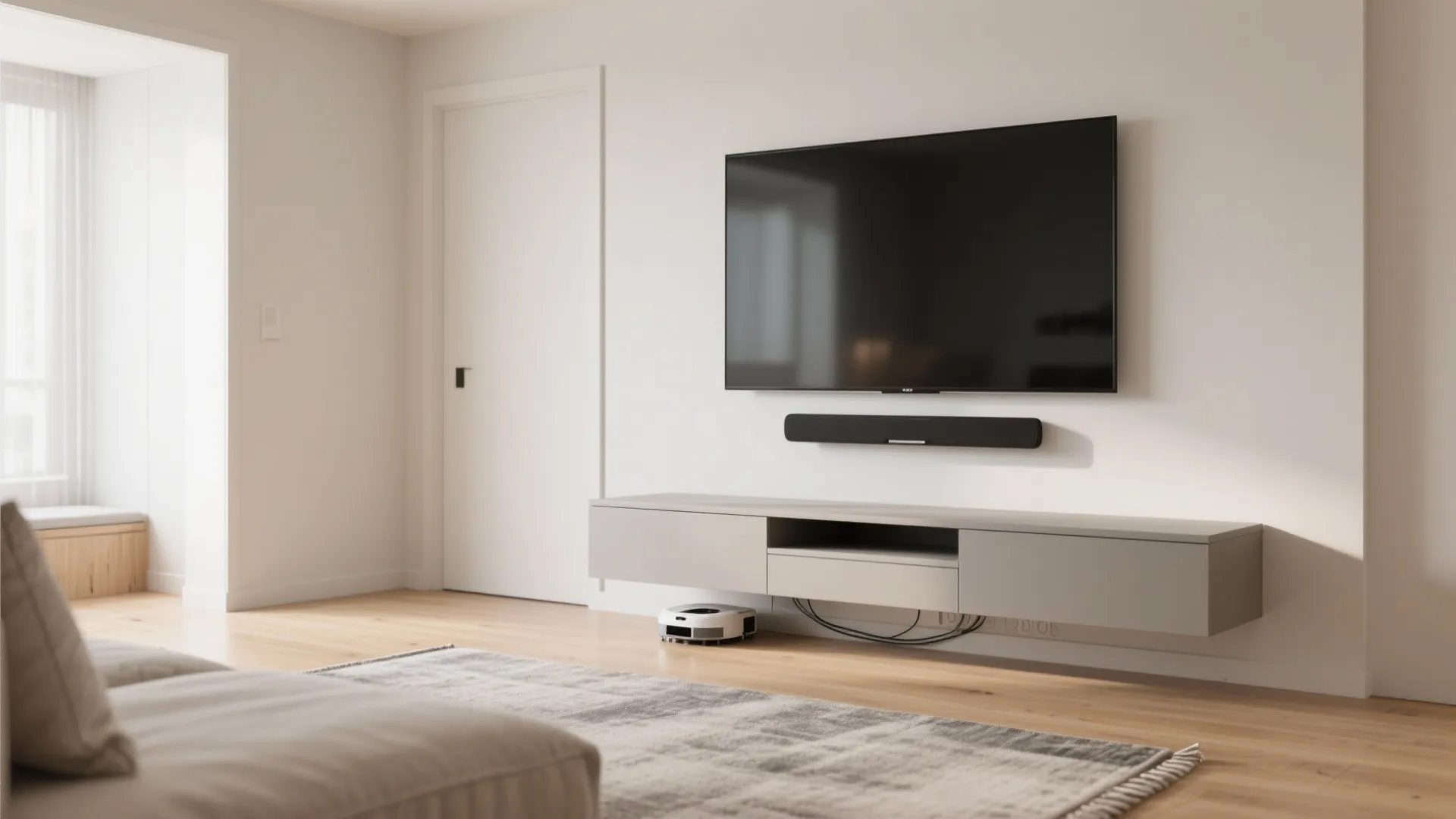 Wall-mounted minimal console