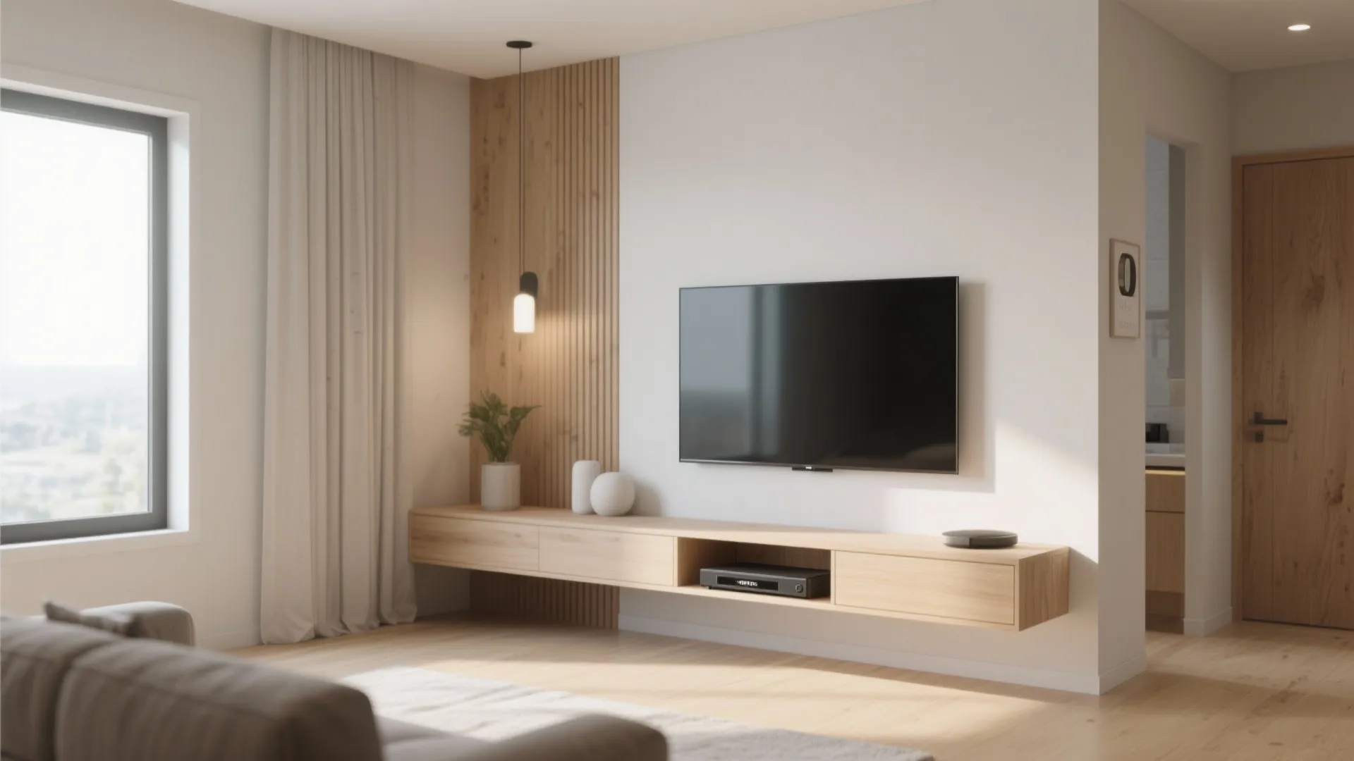 Floating Media Console