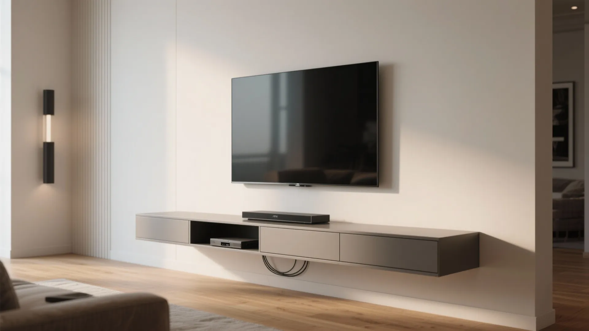 1. Floating Media Console