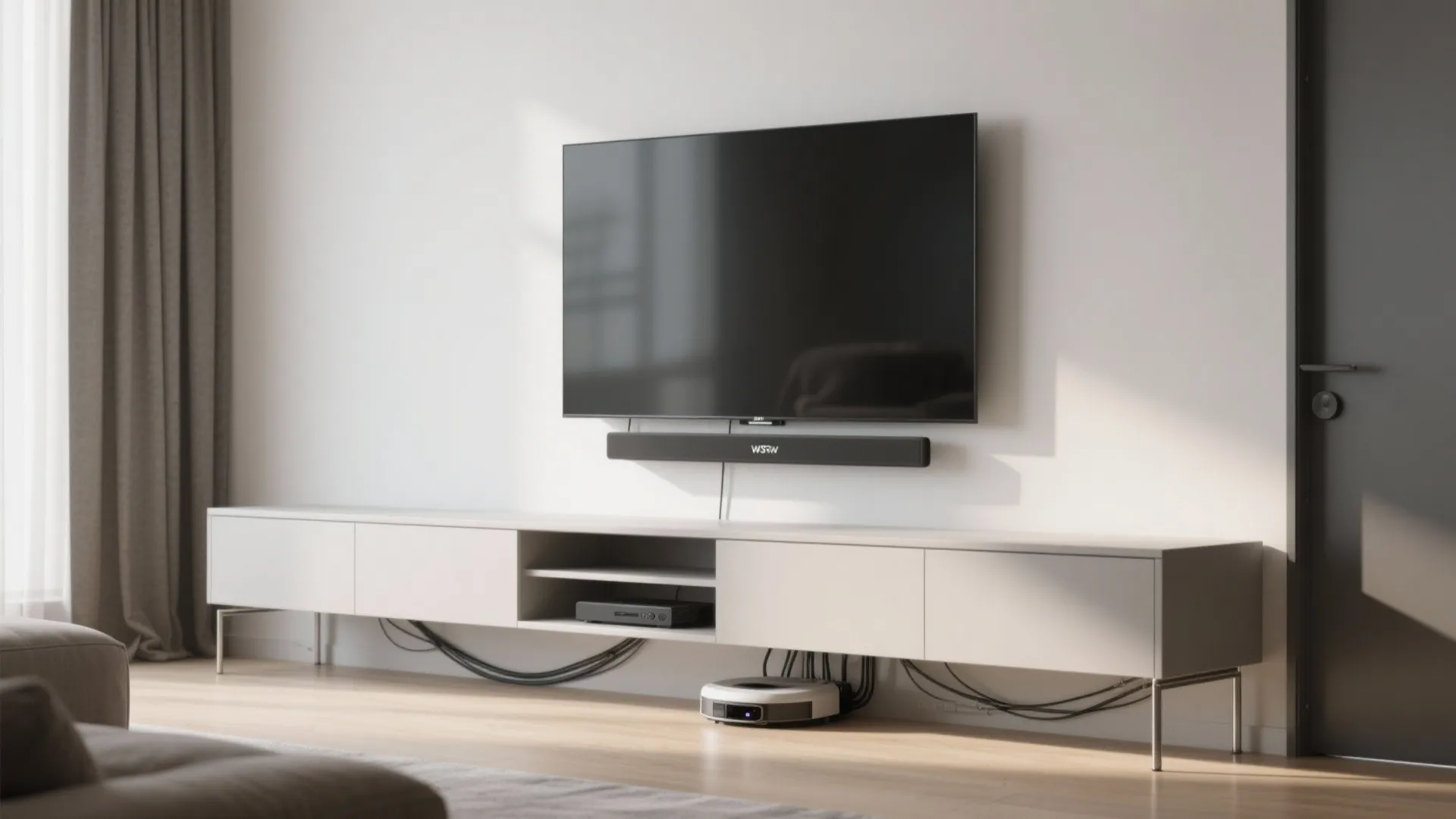 Floating Console & Cordless Look