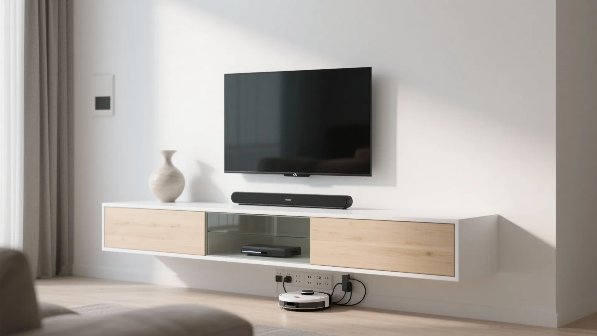 Minimalist Wall-Mounted Console