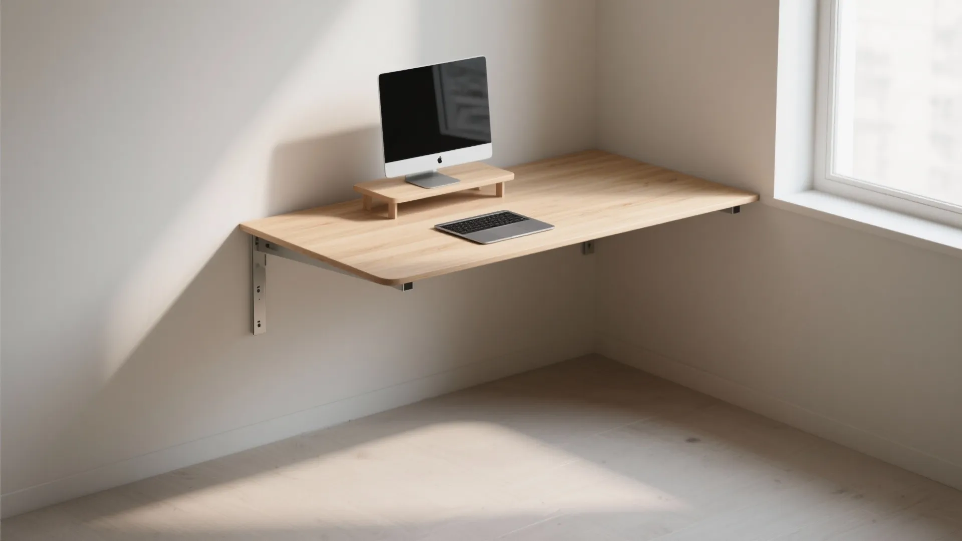 2. Choose a Floating Corner Desk