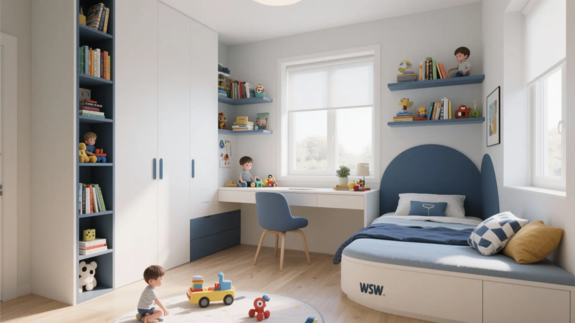 2. Floating Desk Corner