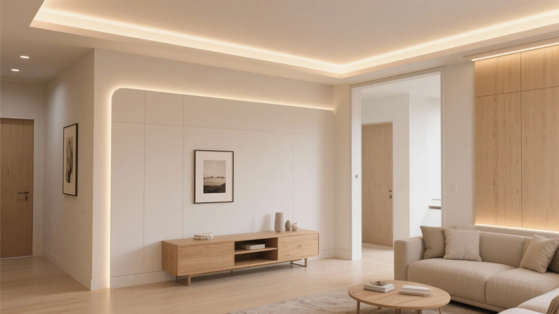 Floating Cove Frames for Soft Ambient Glow